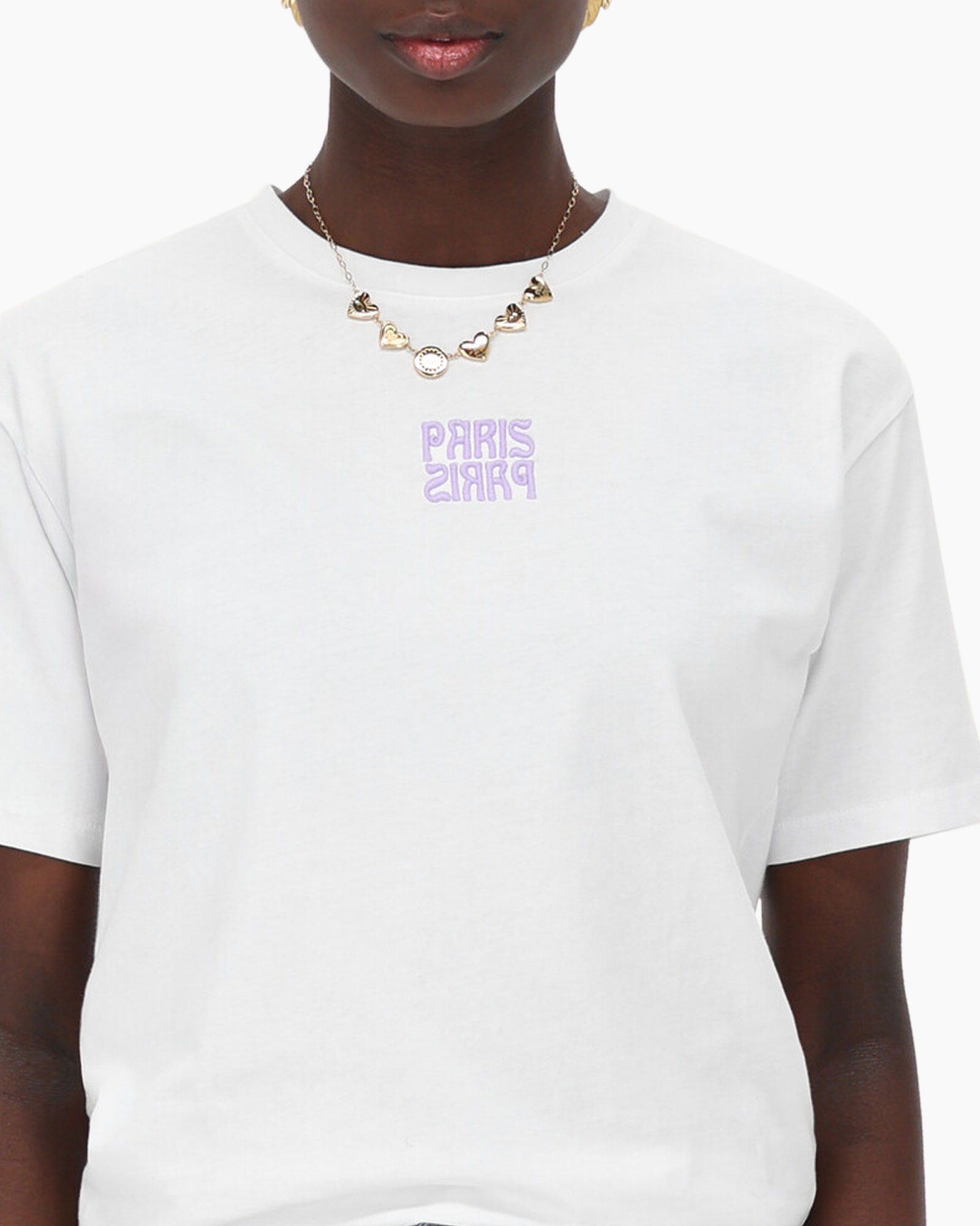 T-shirt Paris Paris Embro Tee Wit