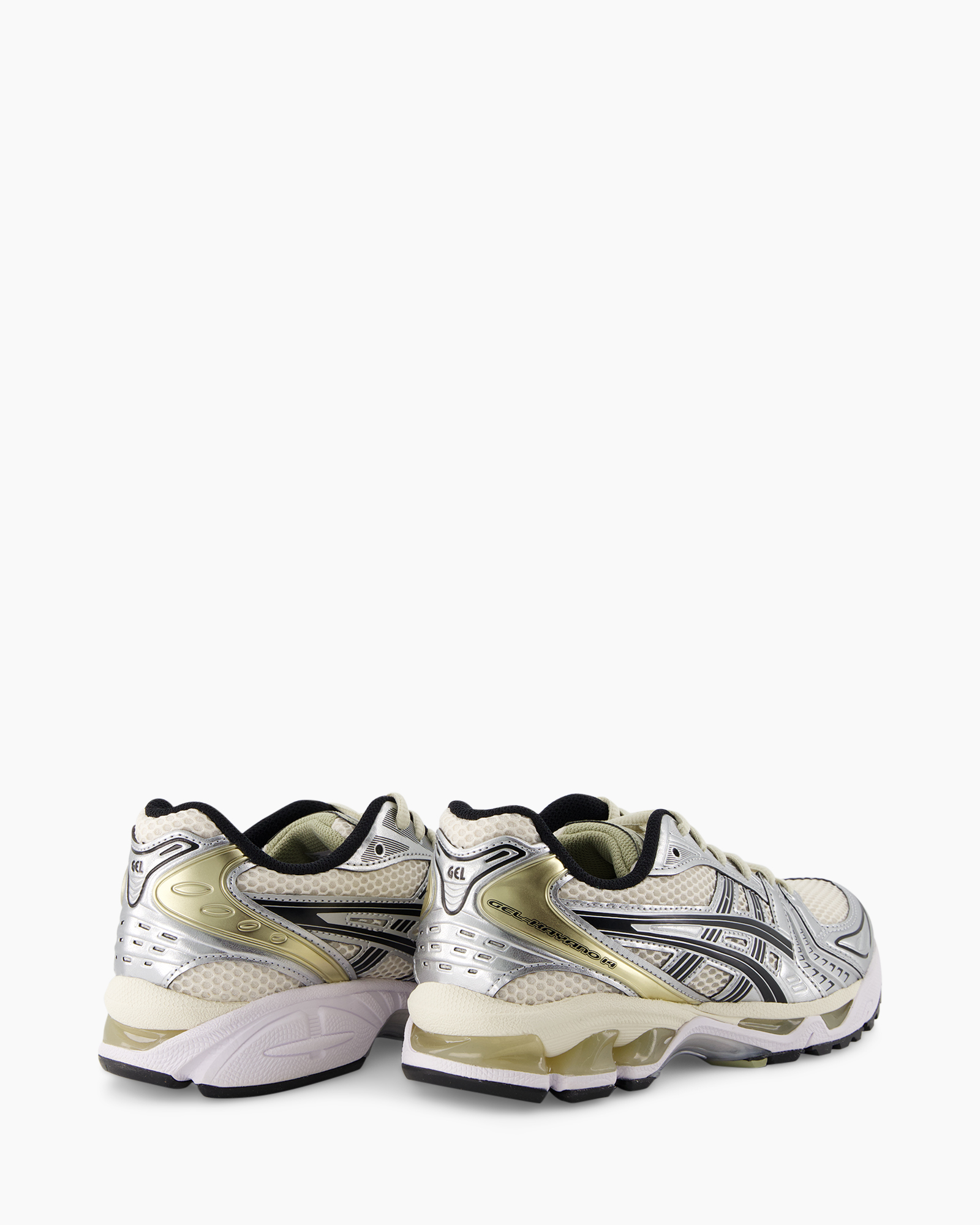 hardloopschoenen, sneakers, mesh, metaalachtig, licht gekleurd