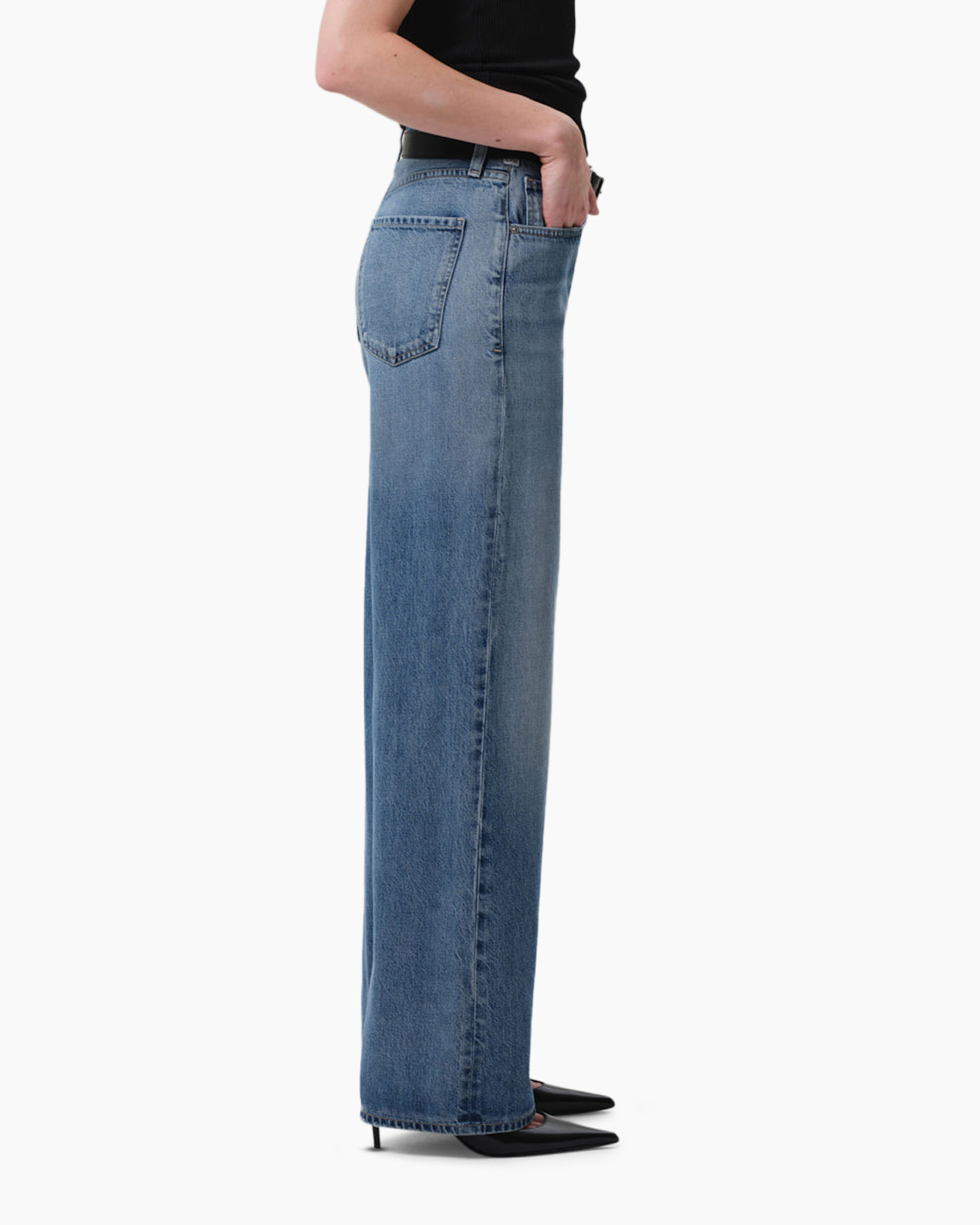 Jeans Paloma Baggy midden blauw