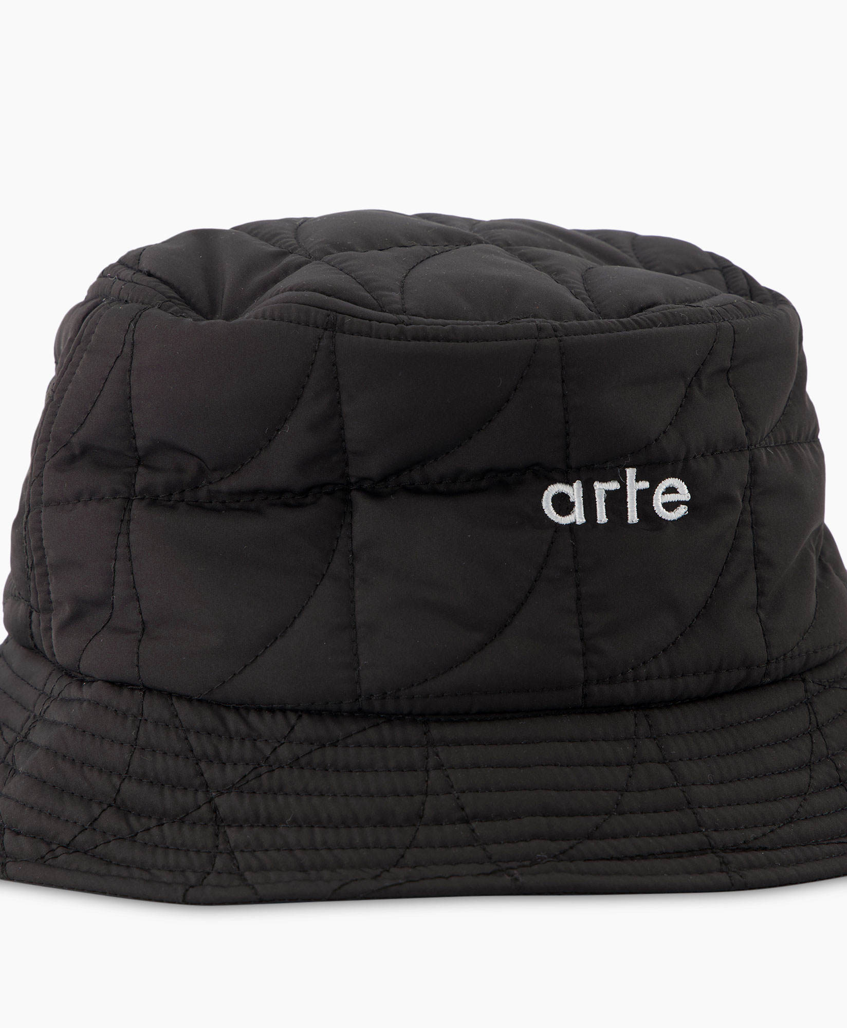 Arte Antwerp Hoed Bauhaus Quilted Bucket Hat Zwart