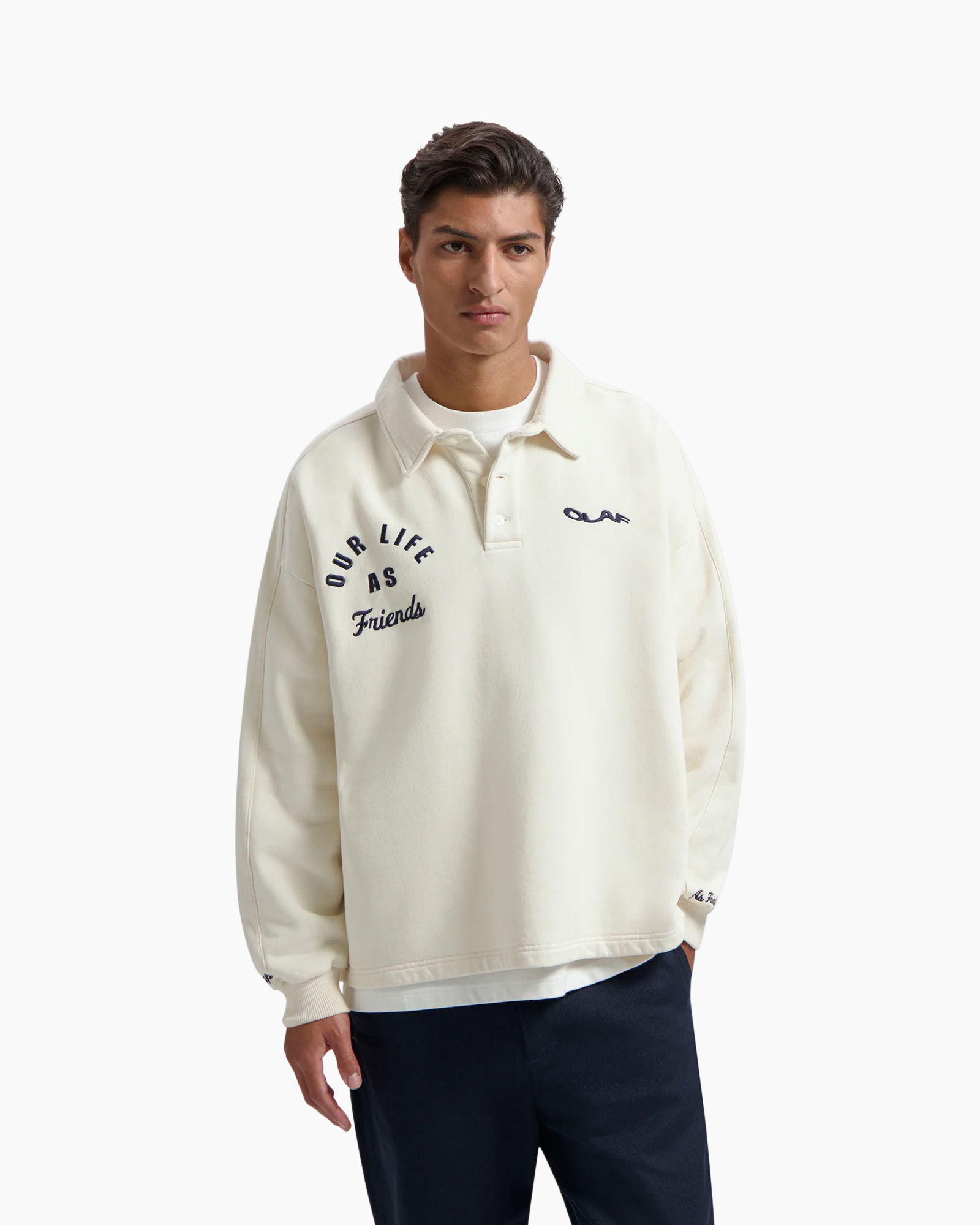 Sweater Varsity Polo Sweat Off White