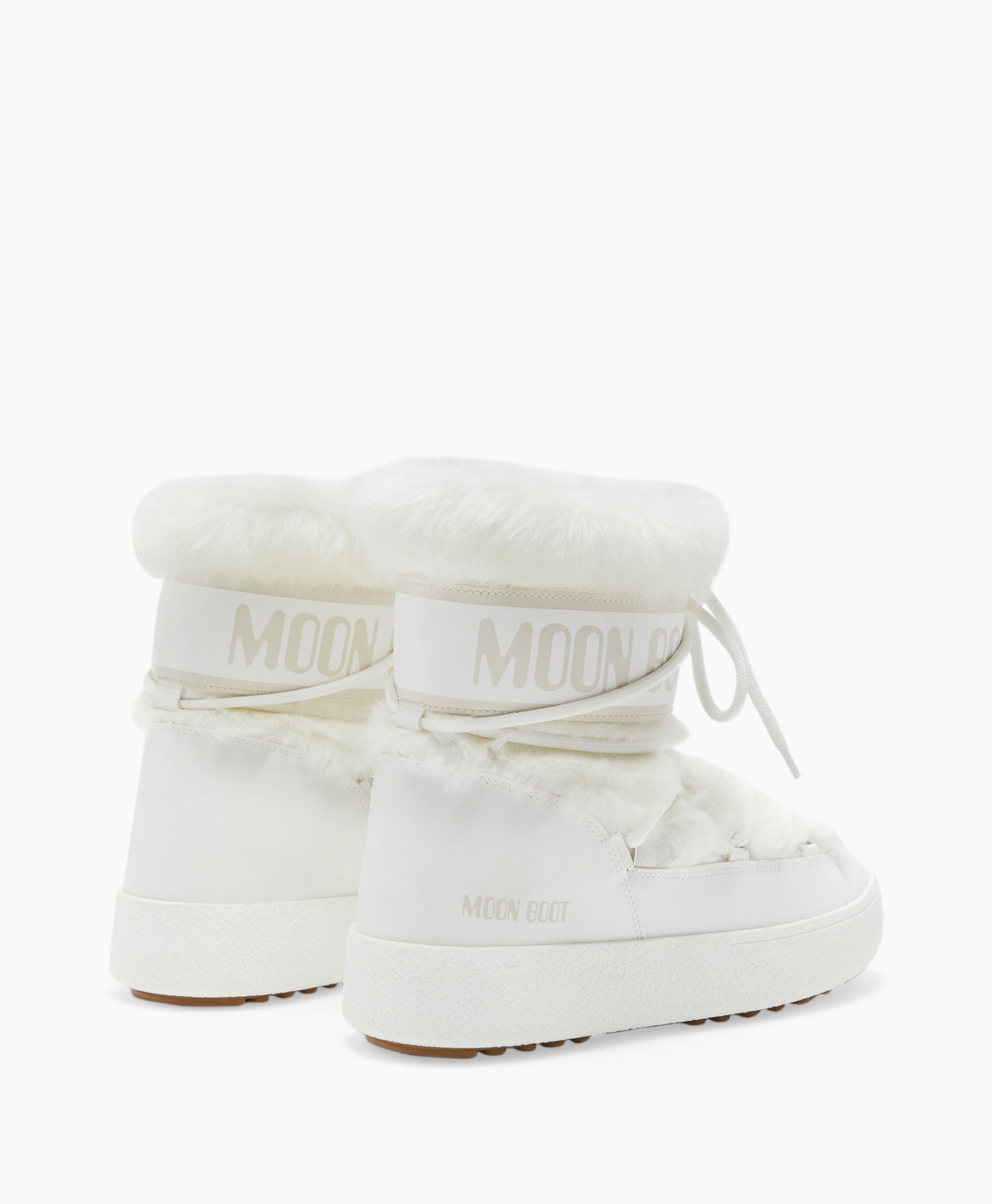 Enkellaars Mb Icon Low Faux Fur Off White