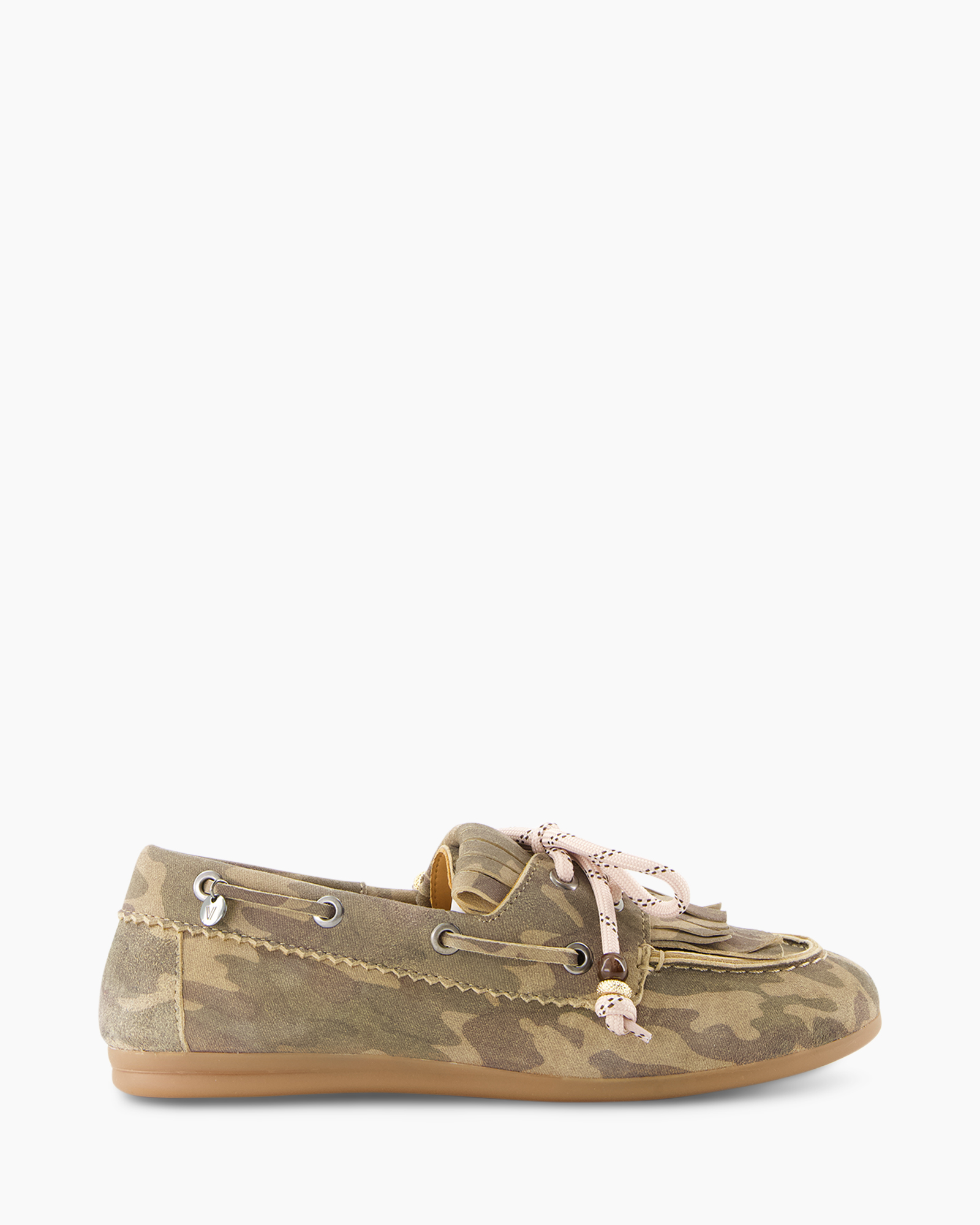 sloepenschoen, camouflage, veters, suede, schoen