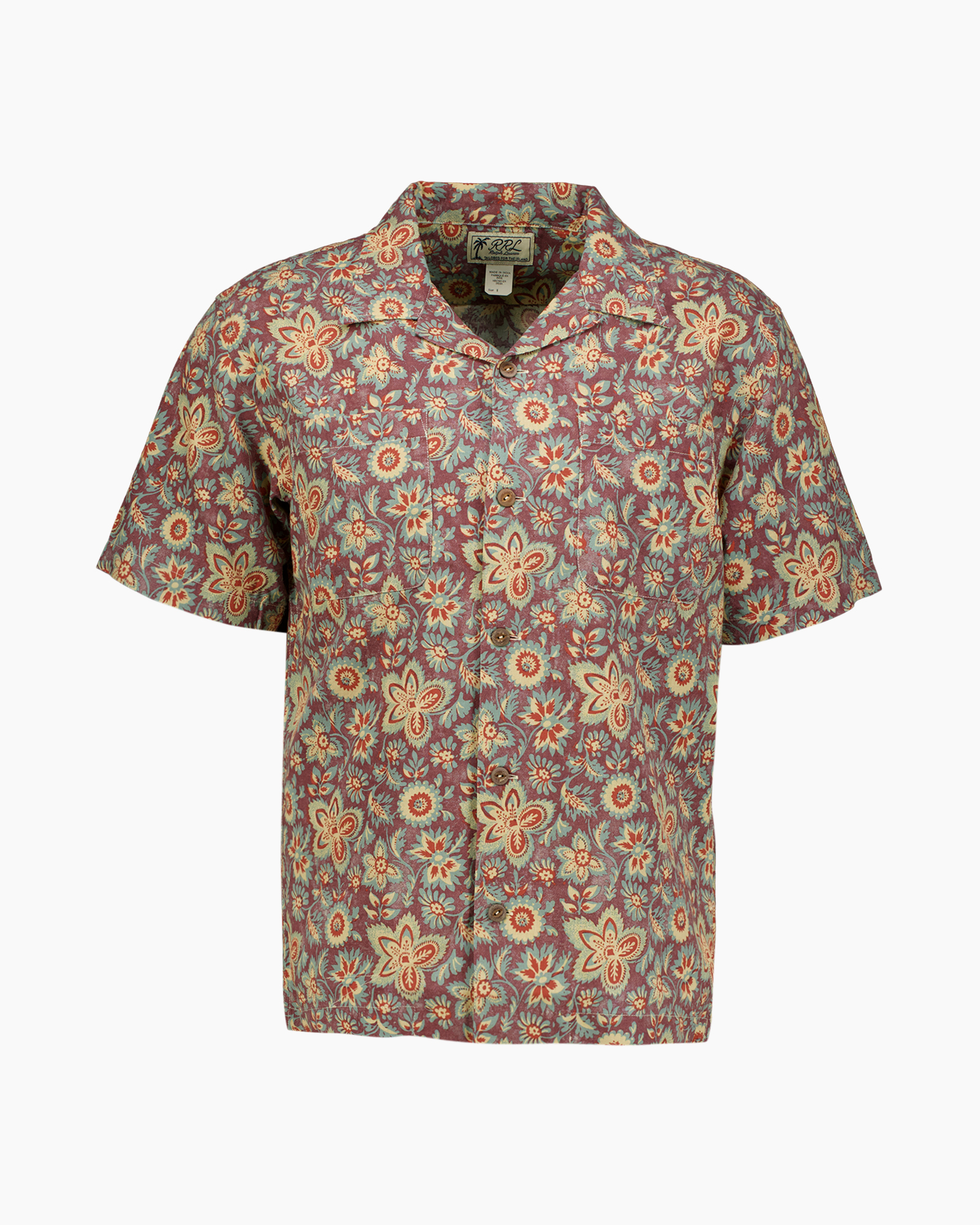 Hawaiian shirt, Floral pattern, Short sleeves, Button front, Casual shirt