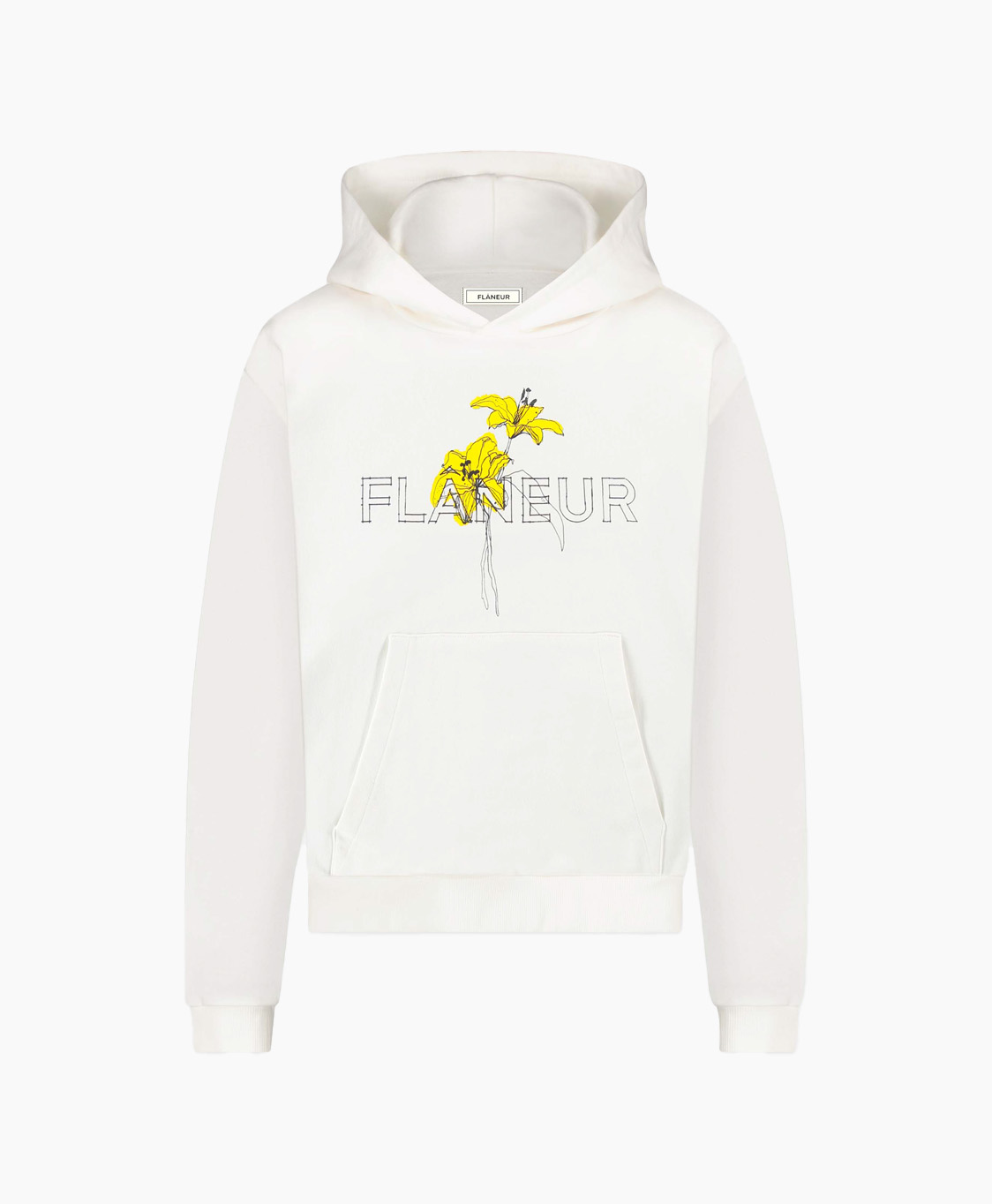 Flaneur Homme Hoodie La Fleur Wit