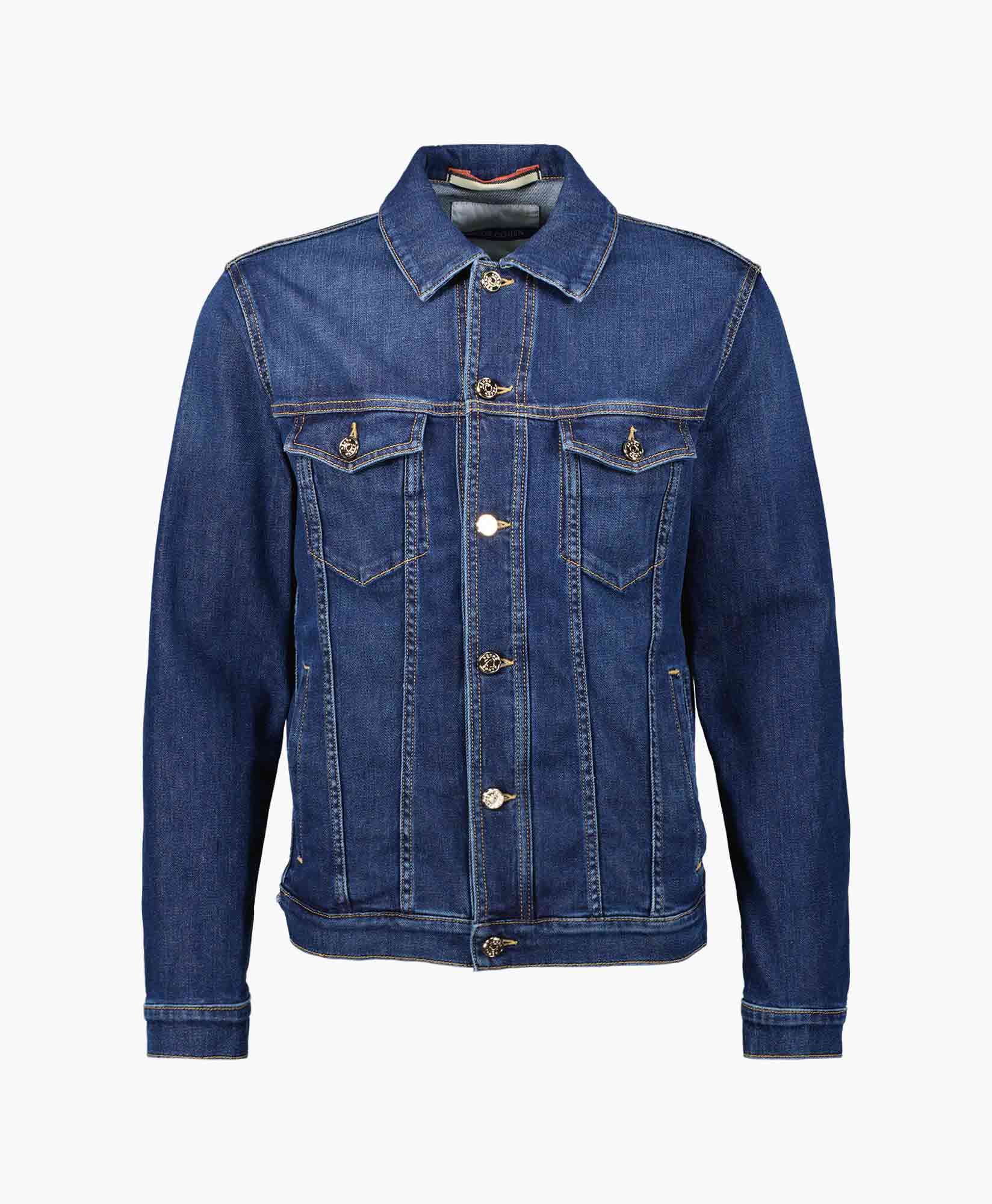 Een computer gebruiken langs uitroepen Jacob Cohen Jasje Denim Jacket Blauw