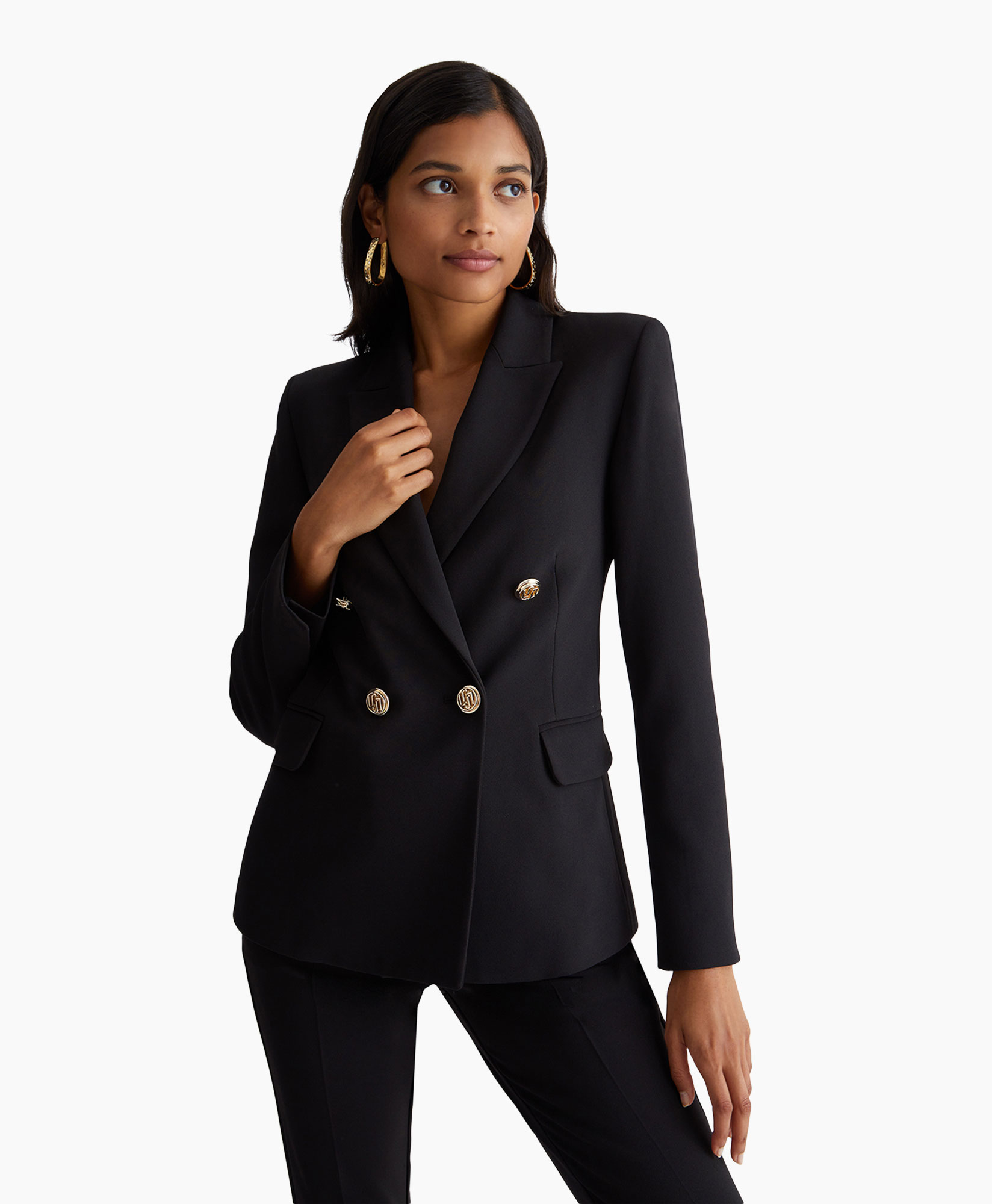 Liu Jo Blazer Giacca Doppio Petto Slim Zwart