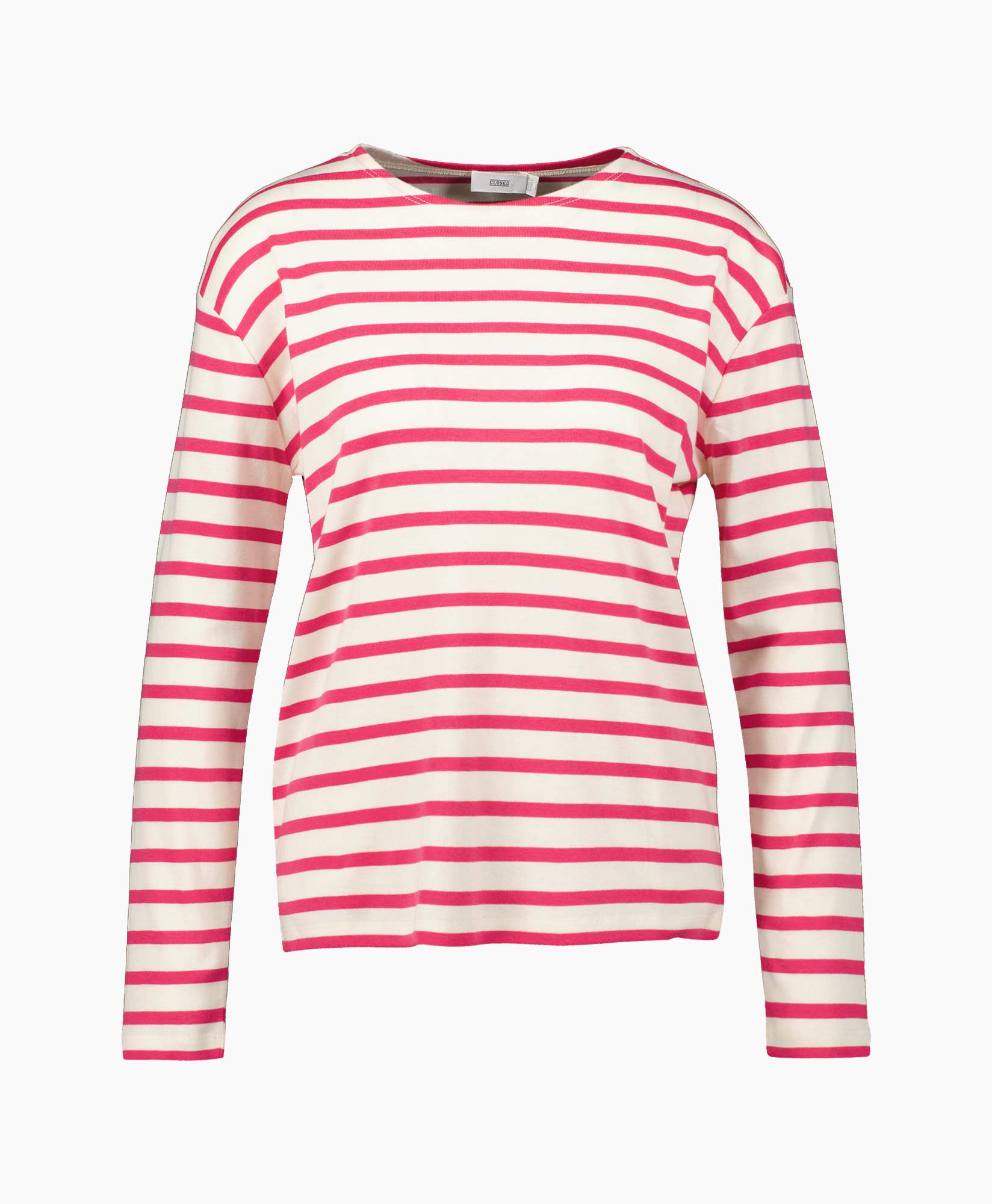 Closed Pullover Longsleeve Striped Pink