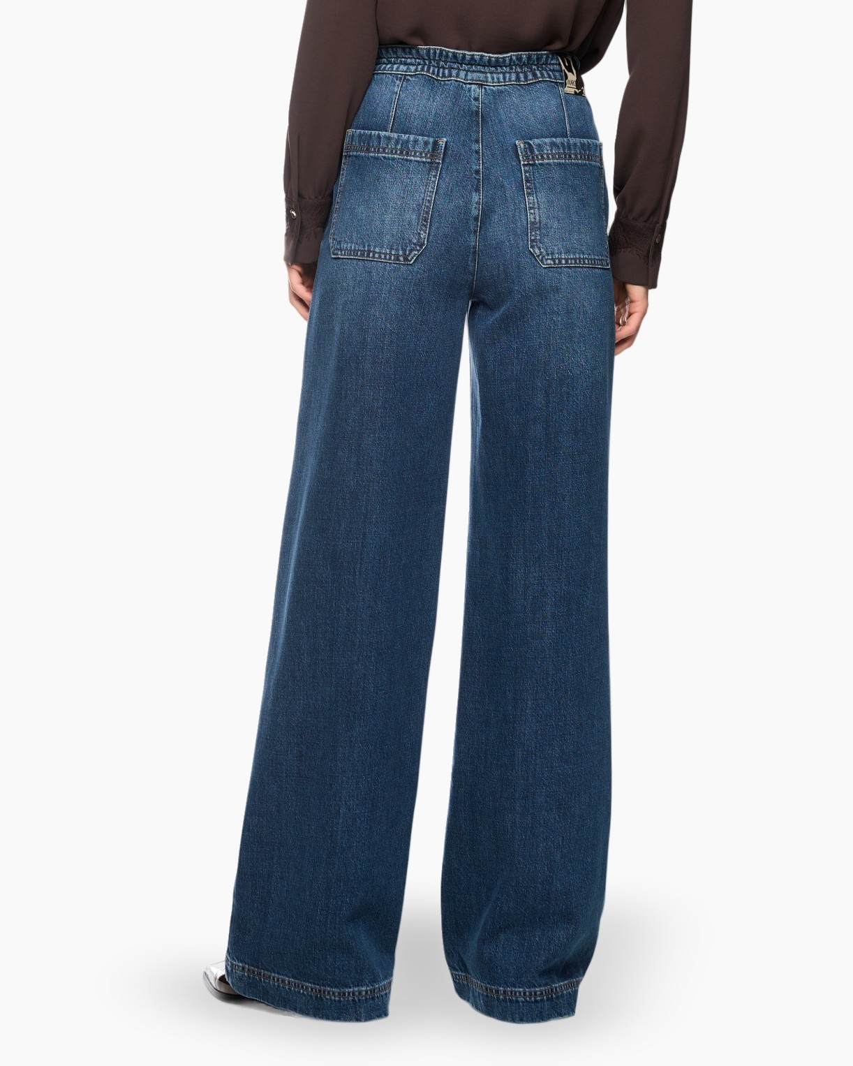 jeans, wijded-pas, hoge taille, spijkerbroek, broek