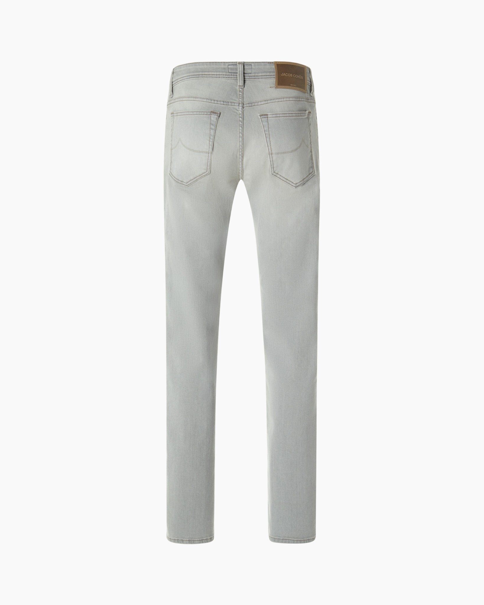 spijkerbroek, lichtgrijs, vijfzakken, slim fit, denim