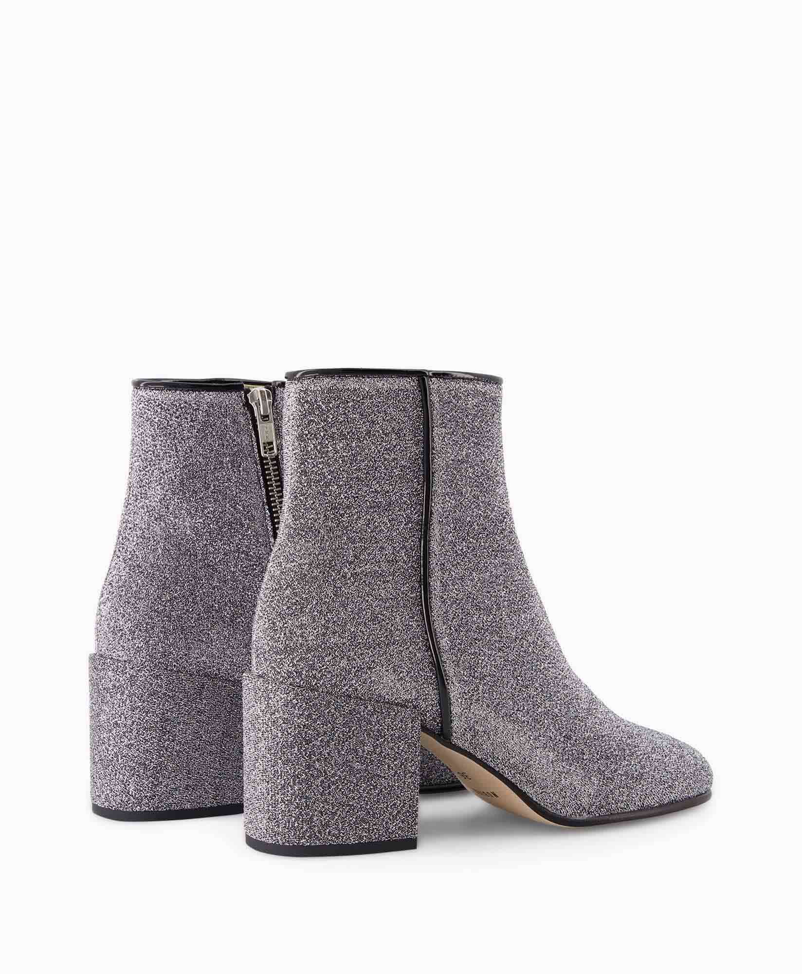 Nubikk Enkellaars Gigi Roma Glitter Grijs