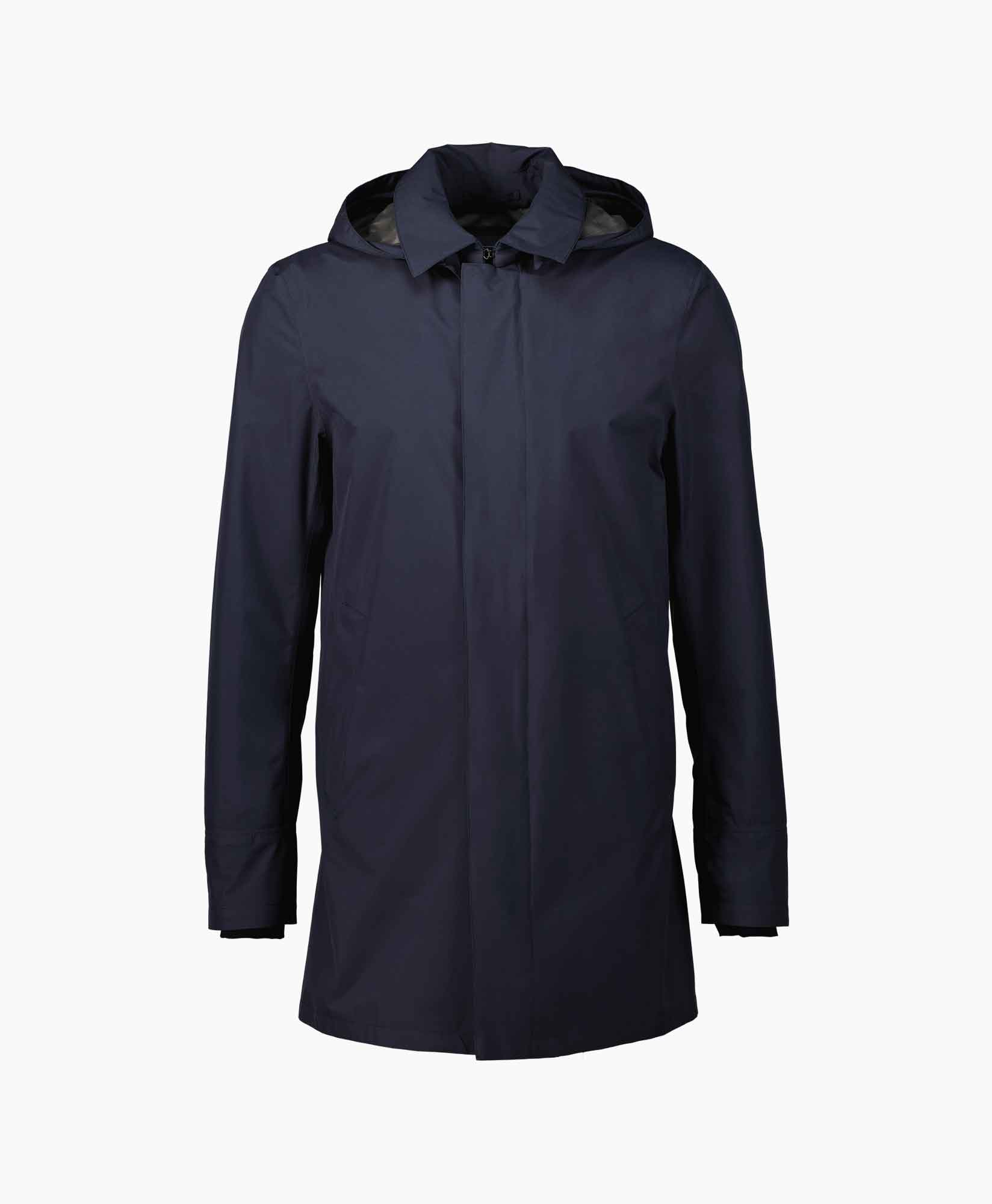 Herno Trenchcoat Im038ul Donker Blauw