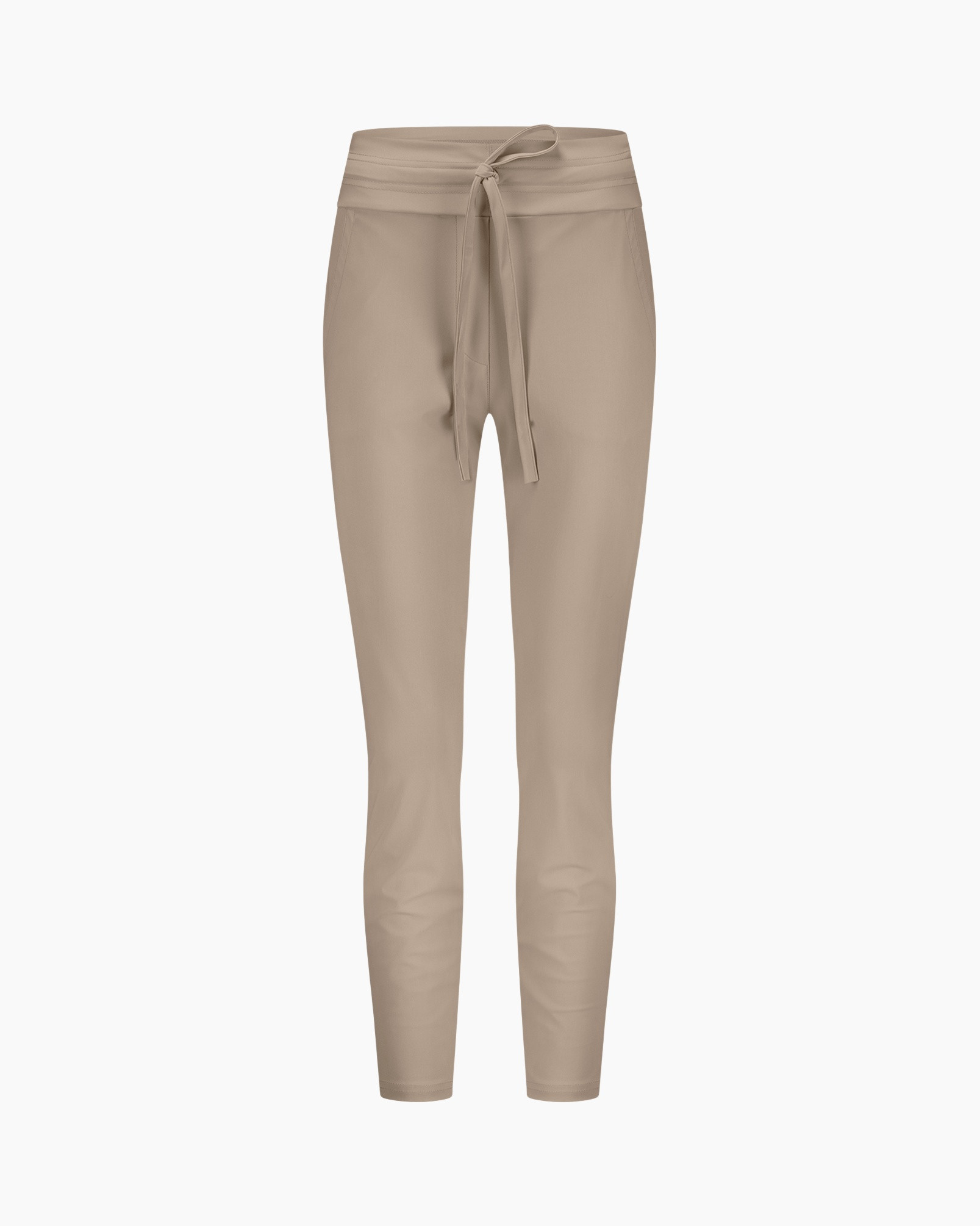 pants, tapered, drawstring, beige, slim-fit