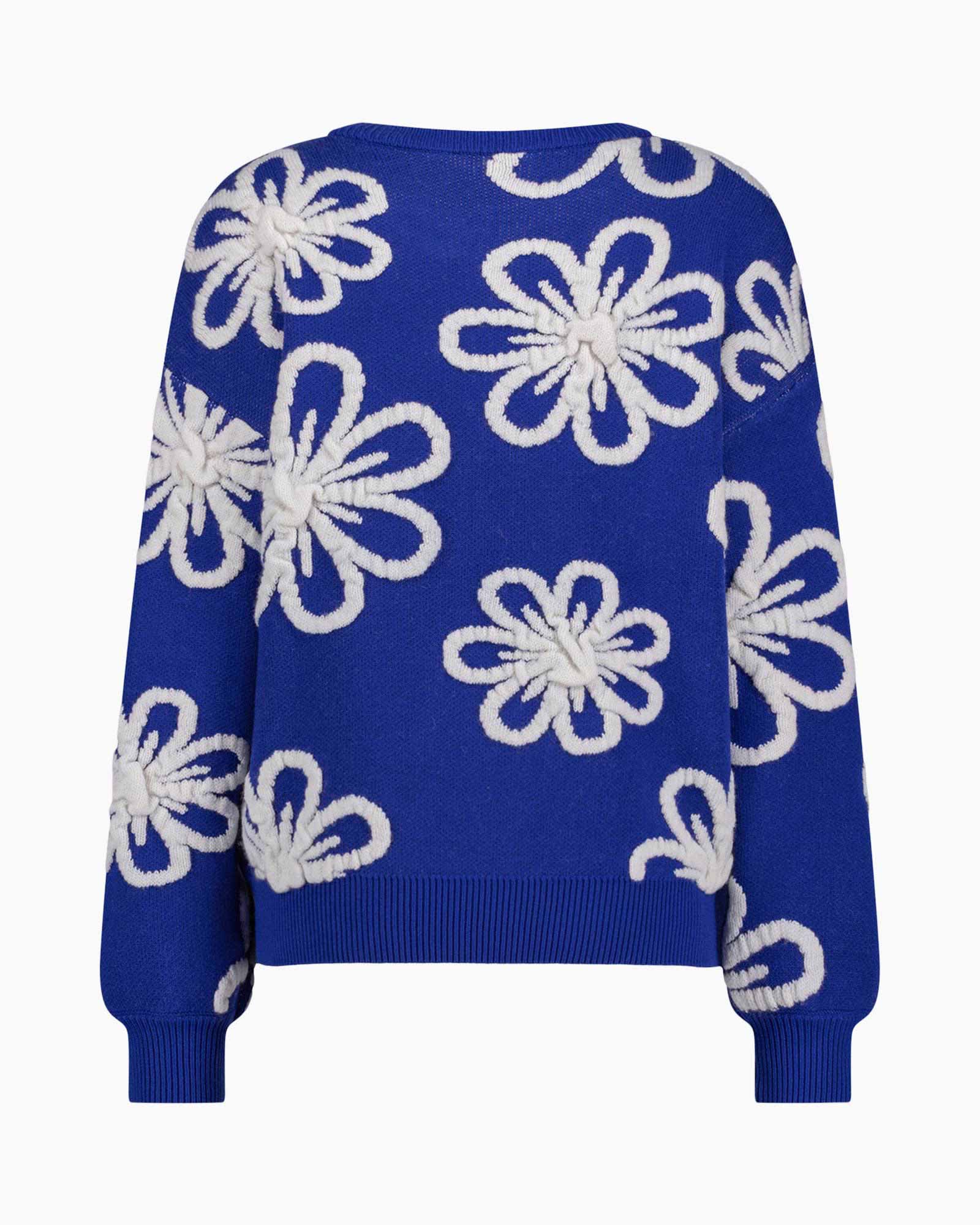 Pullover Cassidey Flower Pullover Licht Blauw Pullover Cassidey Flower Pullover Licht Blauw