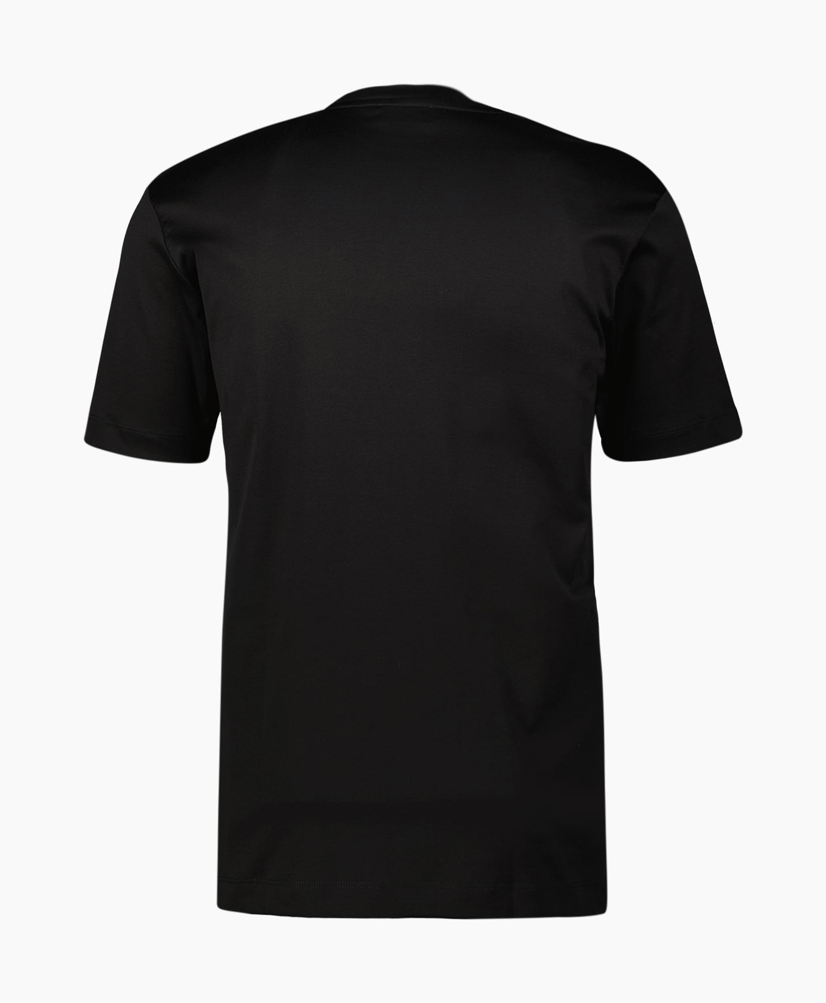 T-shirt Korte Mouw Interlock Supima Zwart