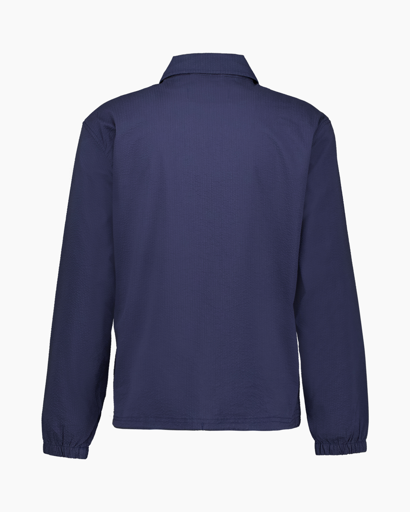 jacket, windbreaker, navy, drawstring, long sleeves