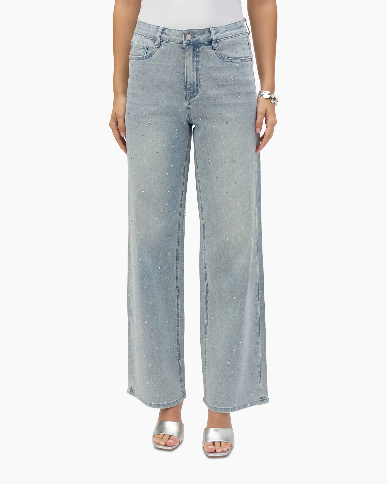 Broek Denim Blauw