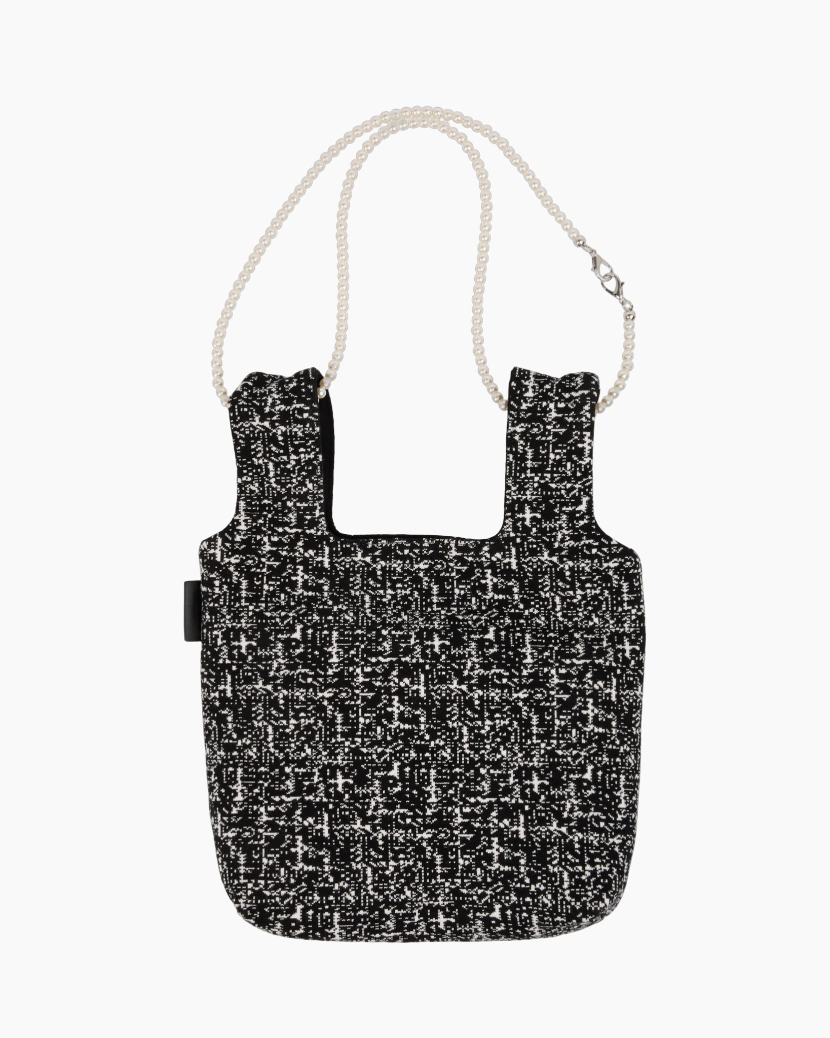 tas, schoudertas, portemonnee, parelriem, katprint, canvas tas