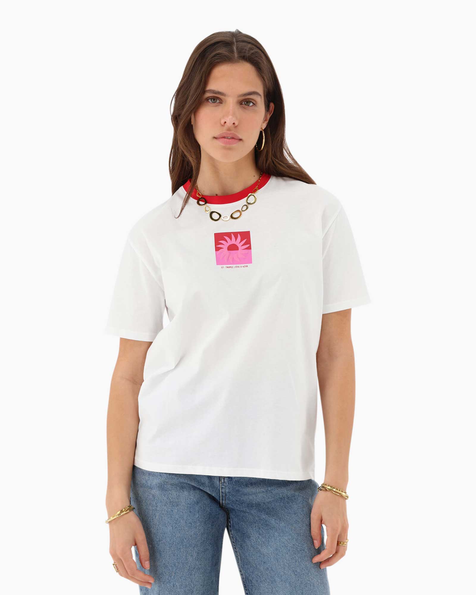 T-shirt St Tropez Sun Tee Wit