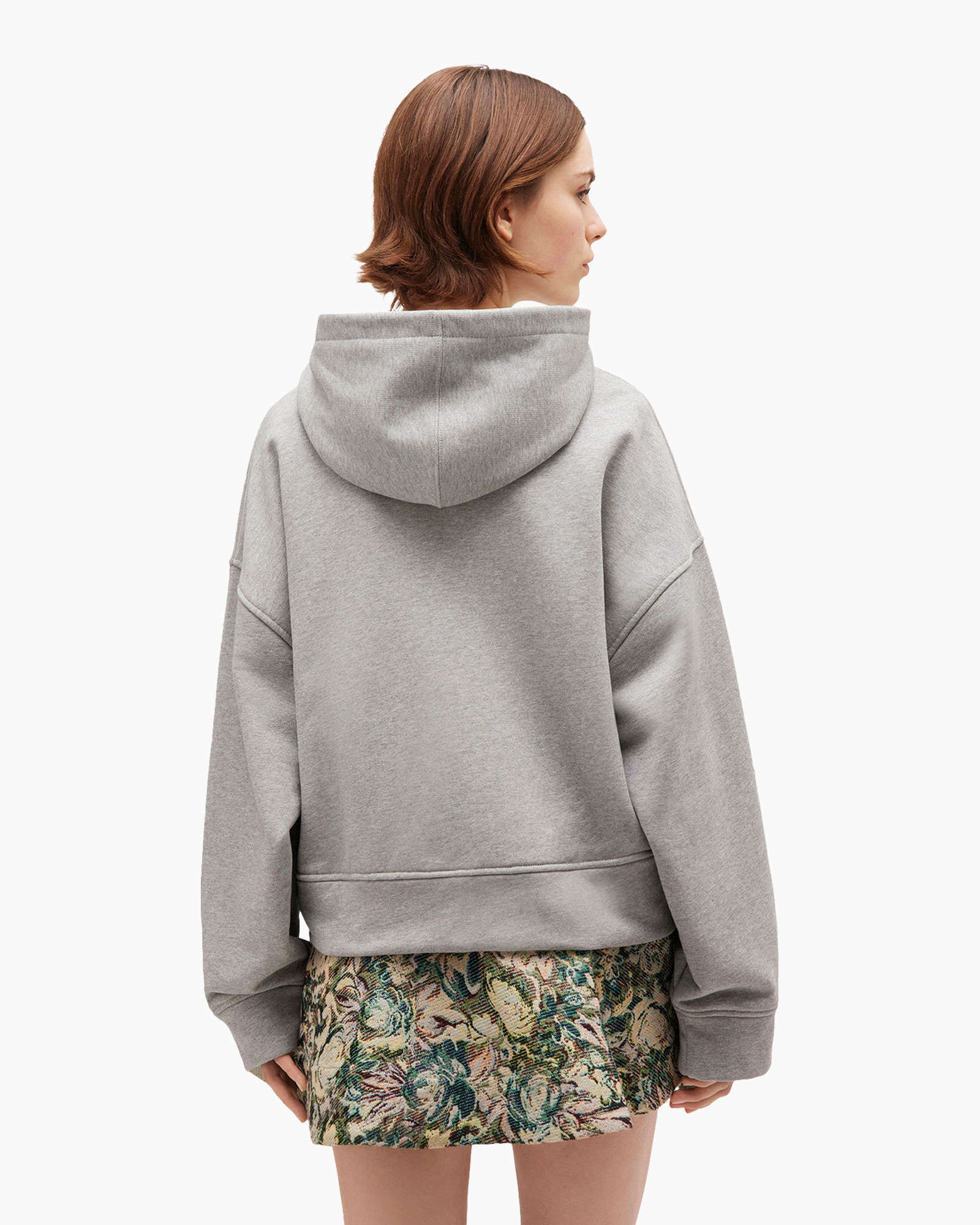 Trui Heavy Terry Jersey Zip Grijs