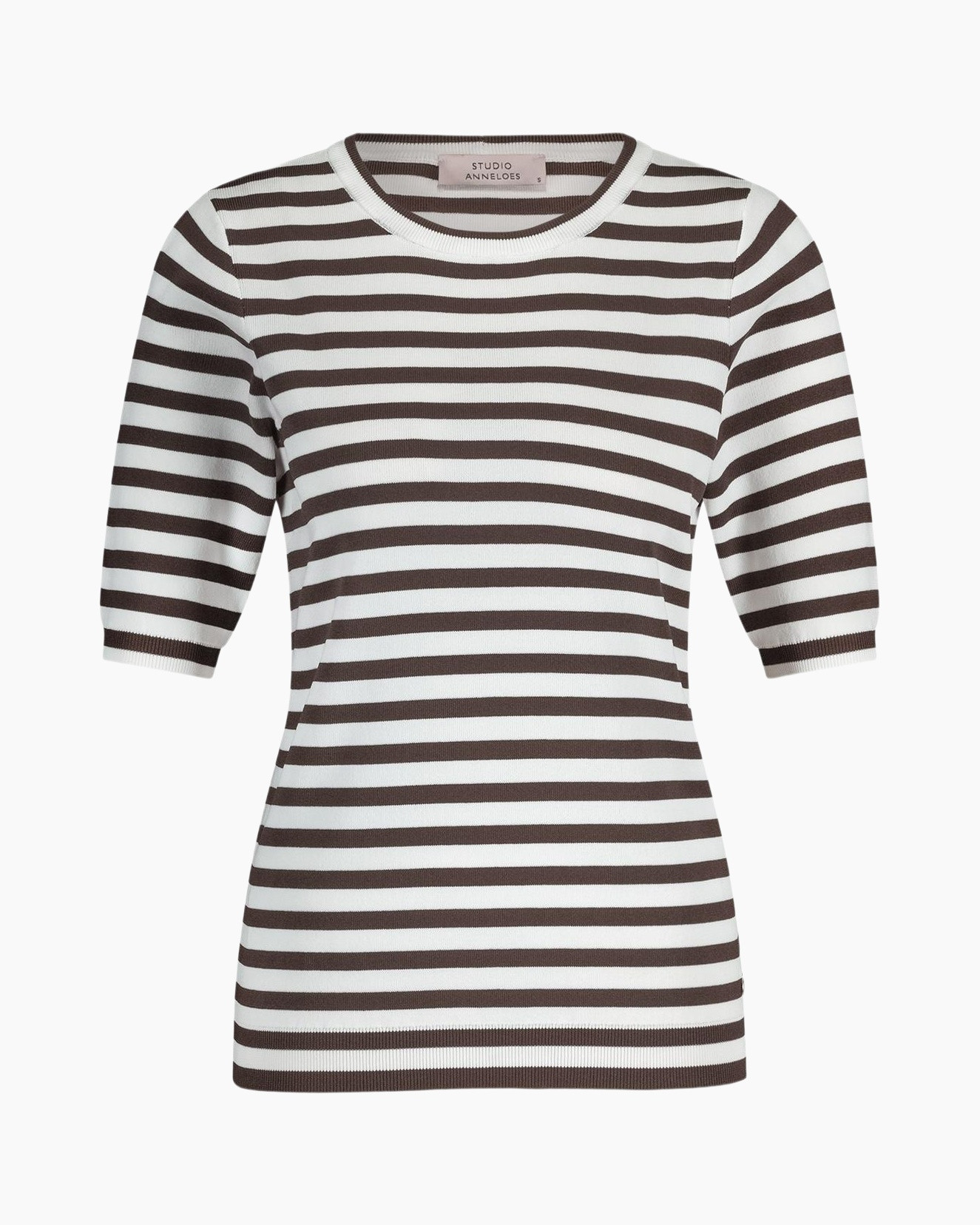 Pullover Luna Ssl Stripe Pullover Ecru