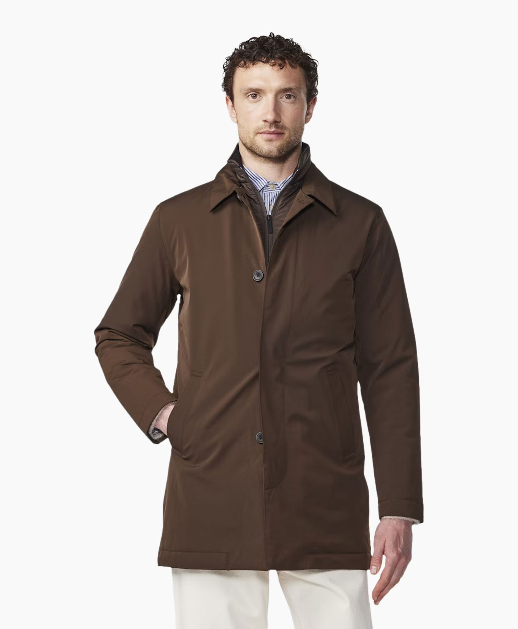 Gewatteerde Jas Blake 8240 Donker Bruin