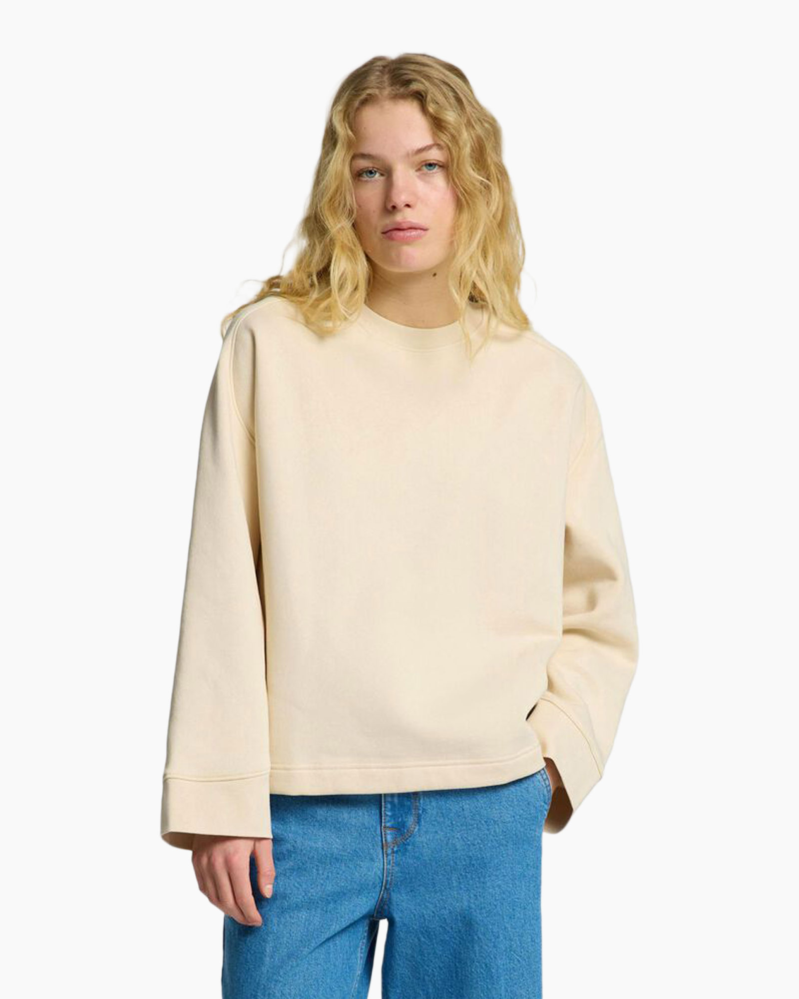 Trui Tabby Ls Raglan O-neck Sweat Off White