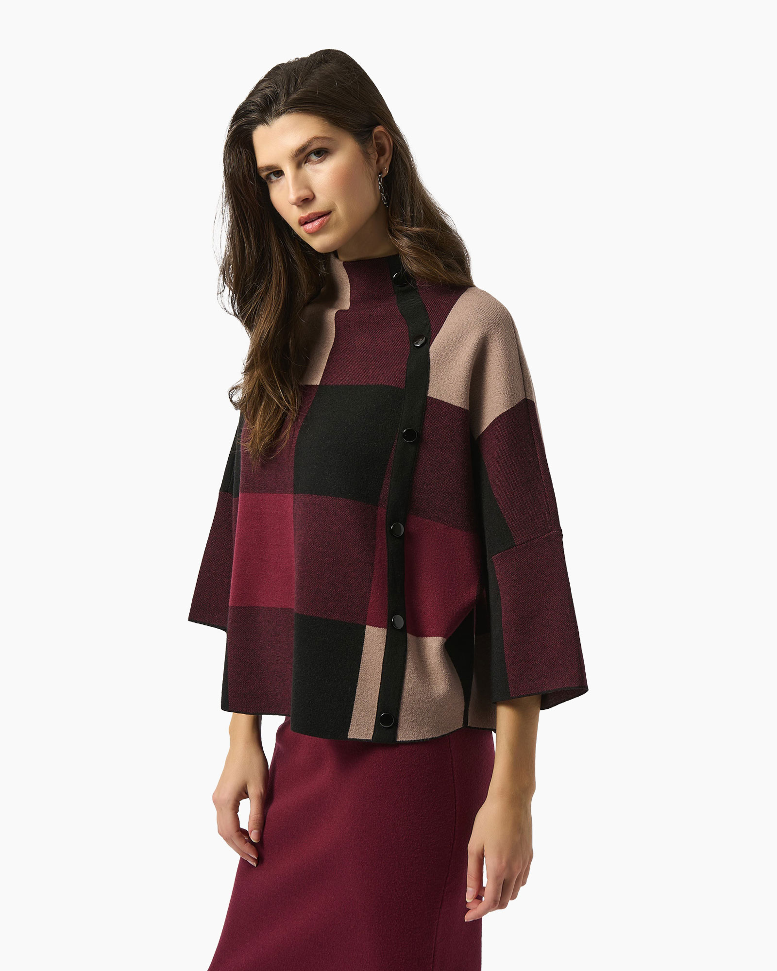 Pullover Lds Top Bordeaux