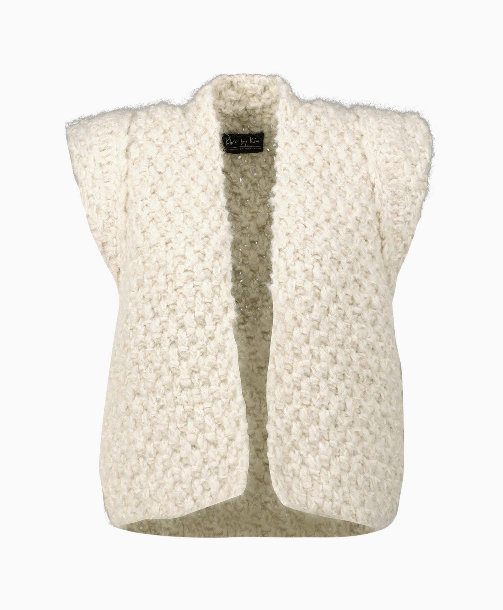 Kiro By Kim Vest Kiro Gilet Cotton Lurex Wit
