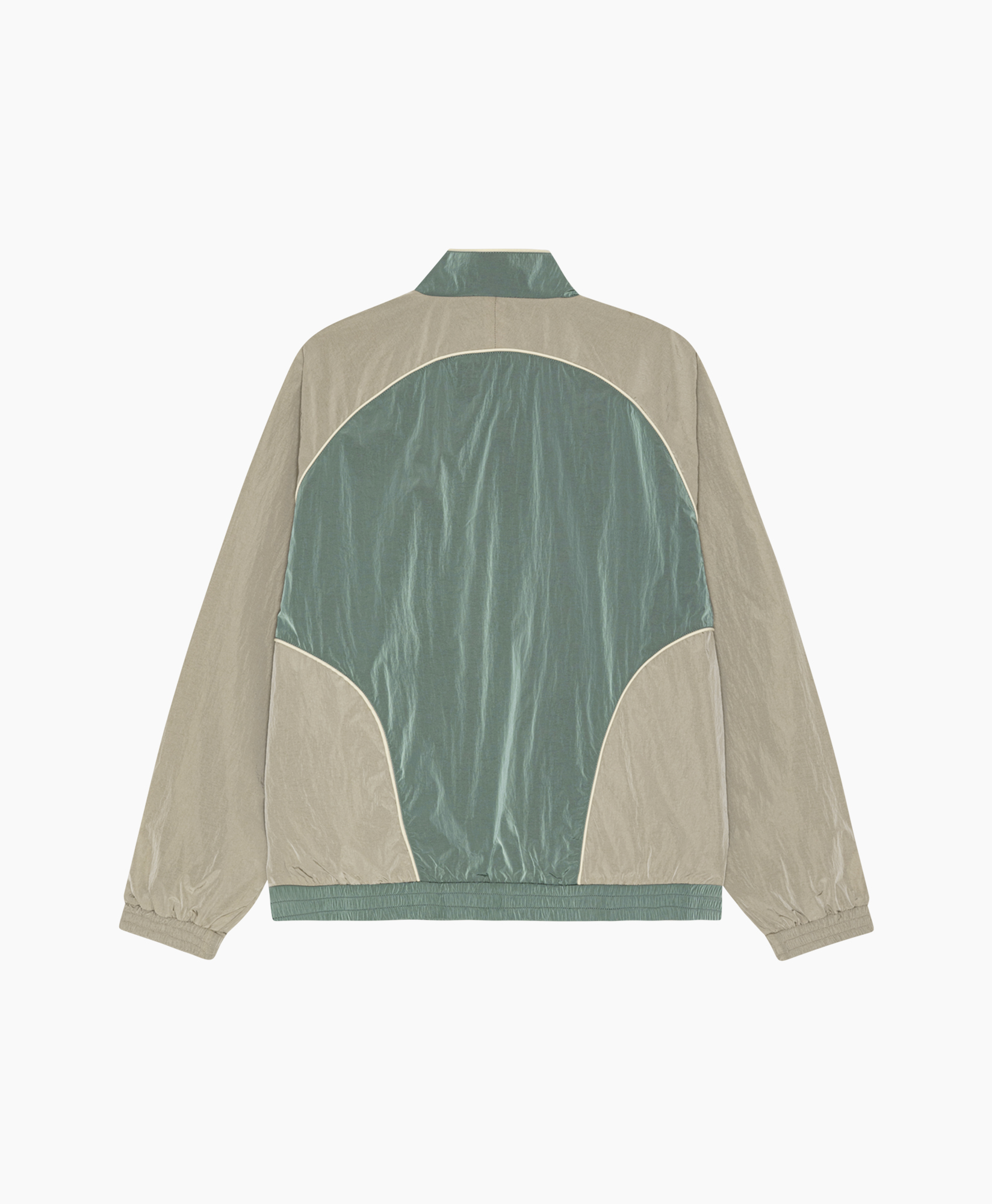 jacke, Reißverschluss, zwei Farbtöne, grün, beige
