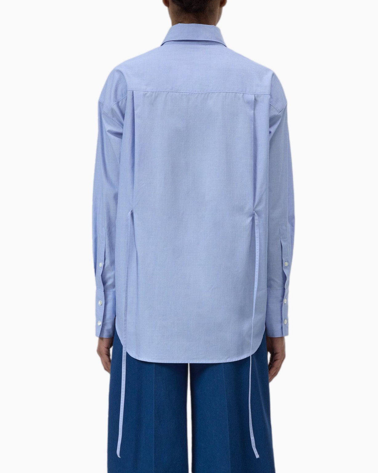 button-down, long-sleeve, light-blue, collar, tied-side-strings