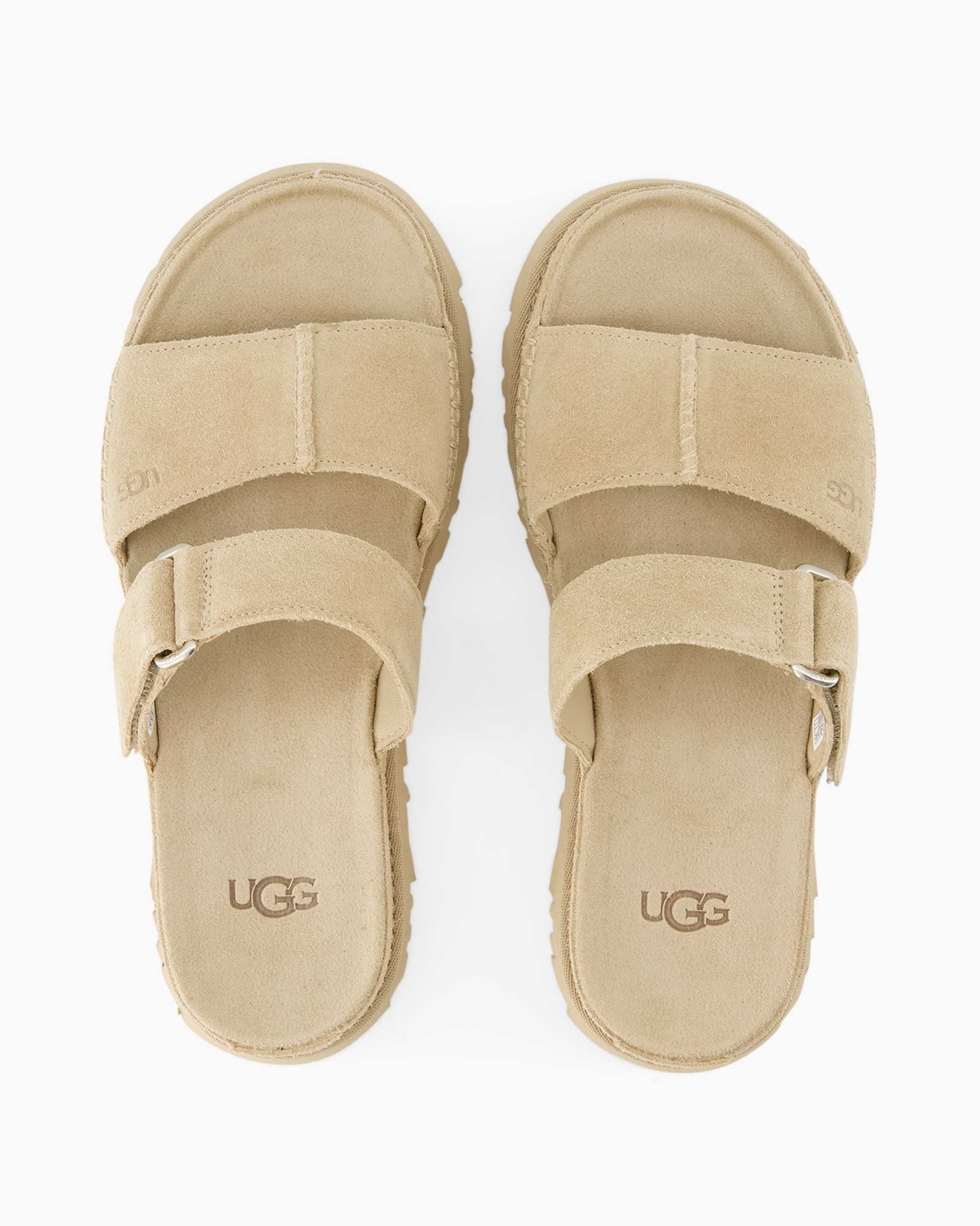 sand, beige, slides, two-strap, UGG, not allowed, duplicate