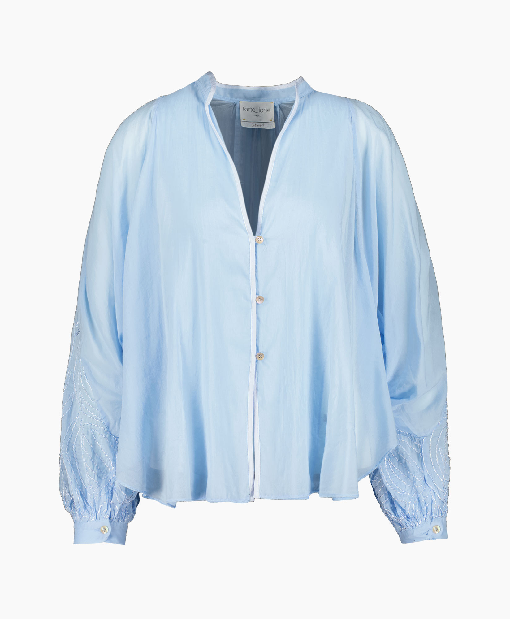 Turbine Gaan helder Forte- Forte Blouse 10100_myshirt Blauw