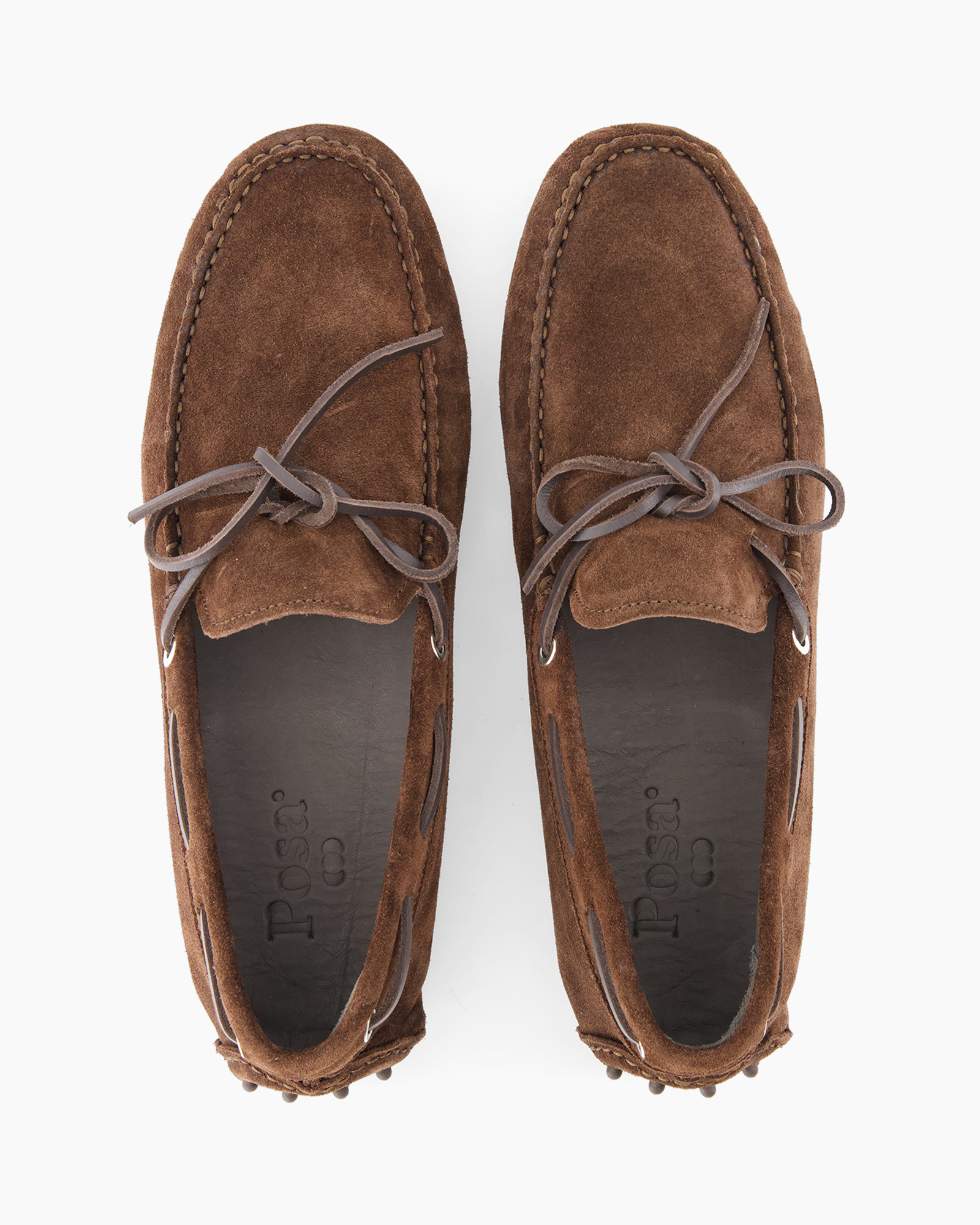 moccasins, suede, brown, laces, slip-on