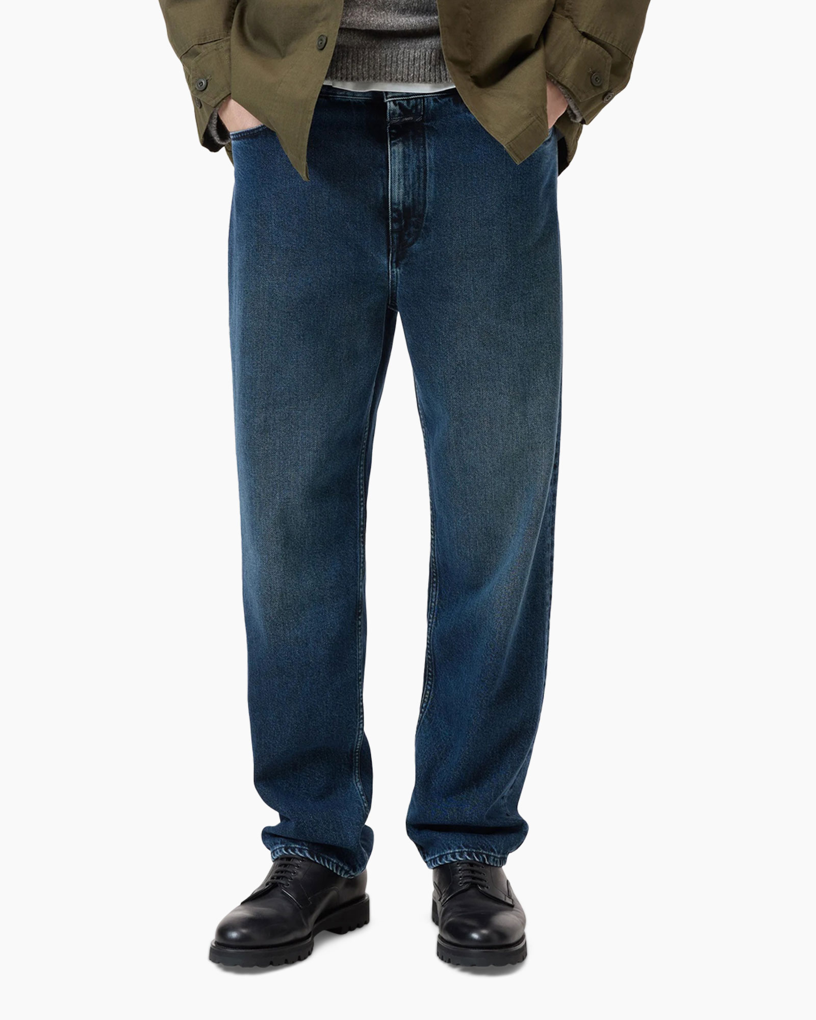 Jeans,  denim,  straight leg,  blauw,  broeken