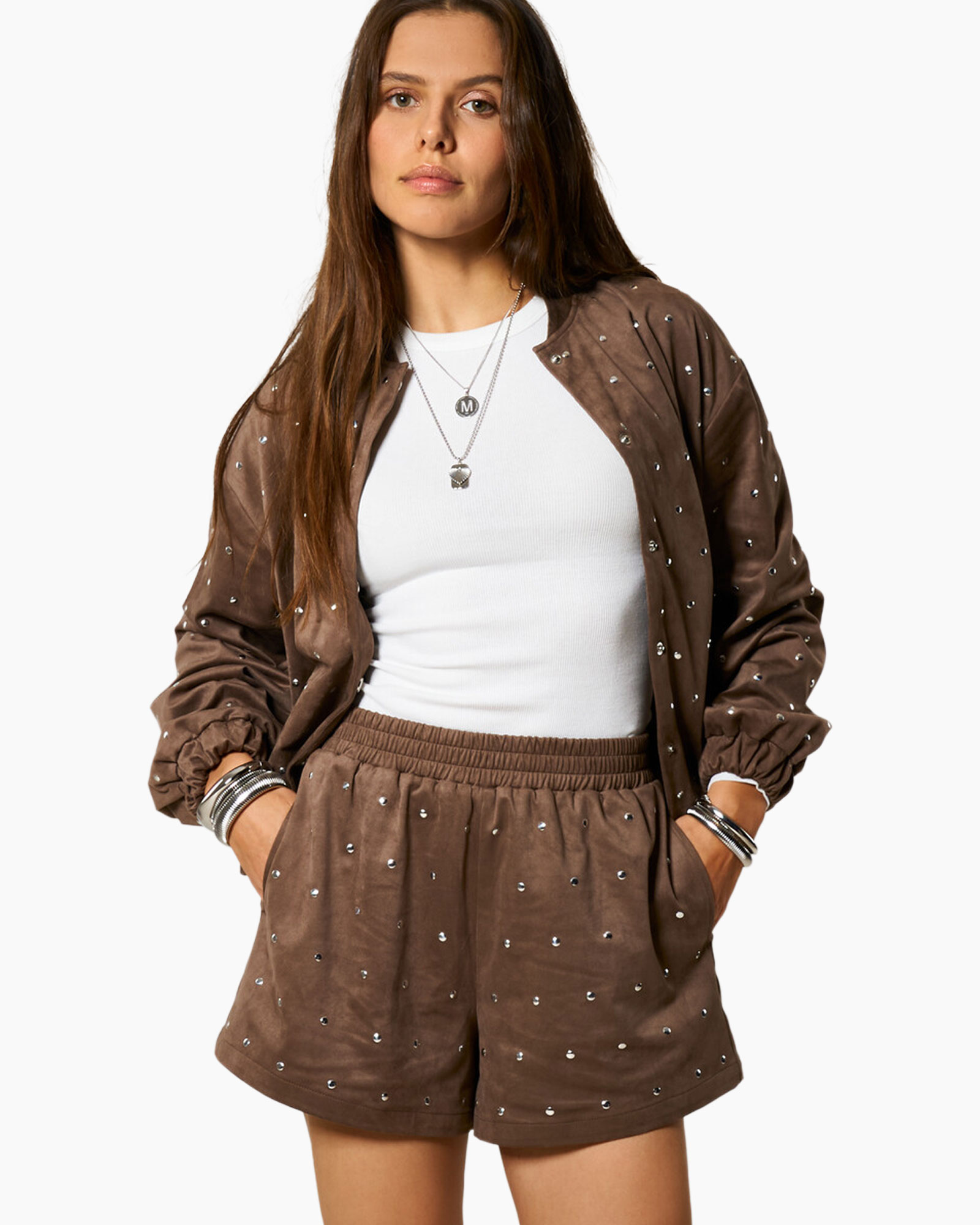 Blouse, Jas, Lange mouwen, Korte broek