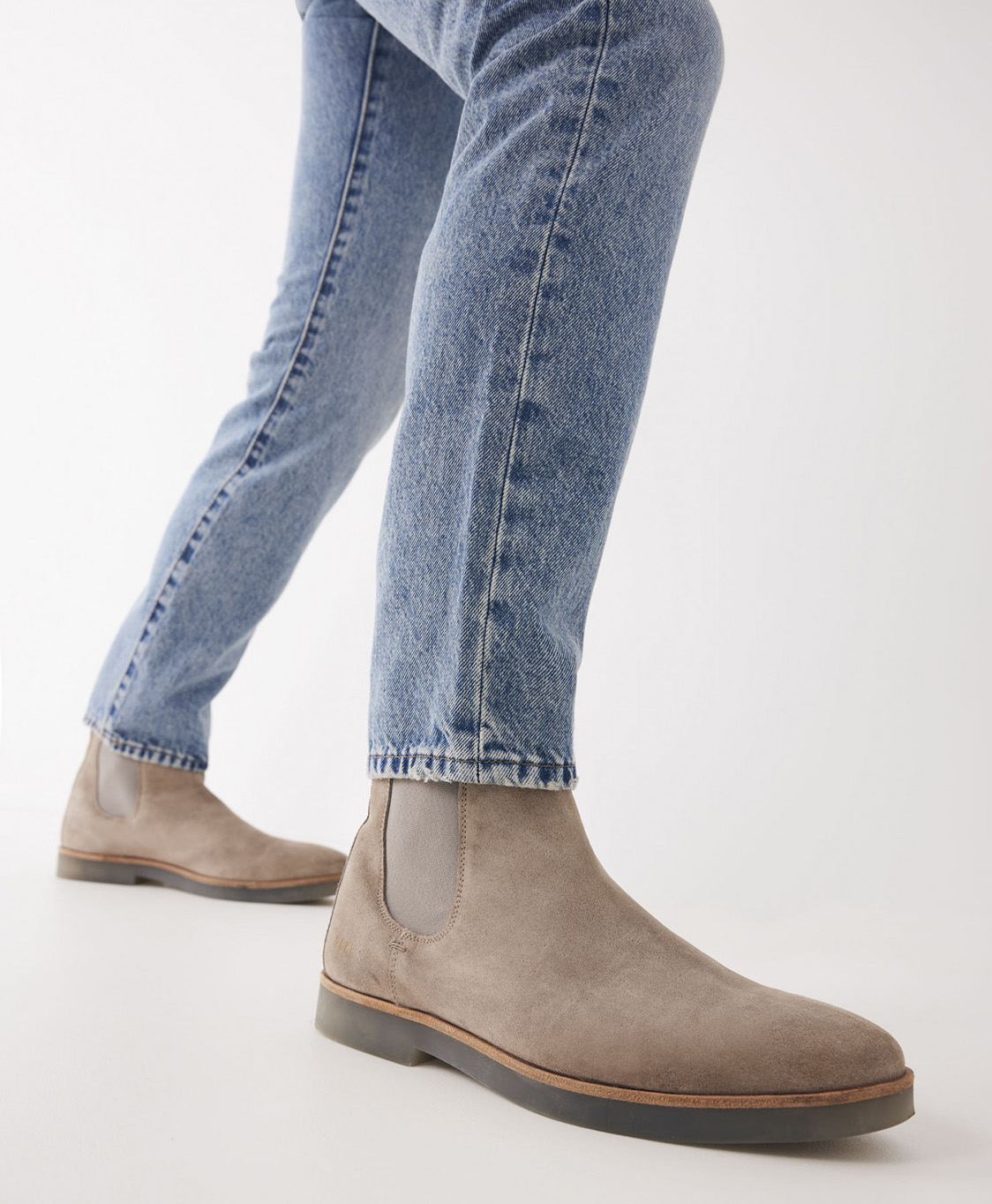 Chelsea Boot Logan Chelsea Suede Ii Taupe