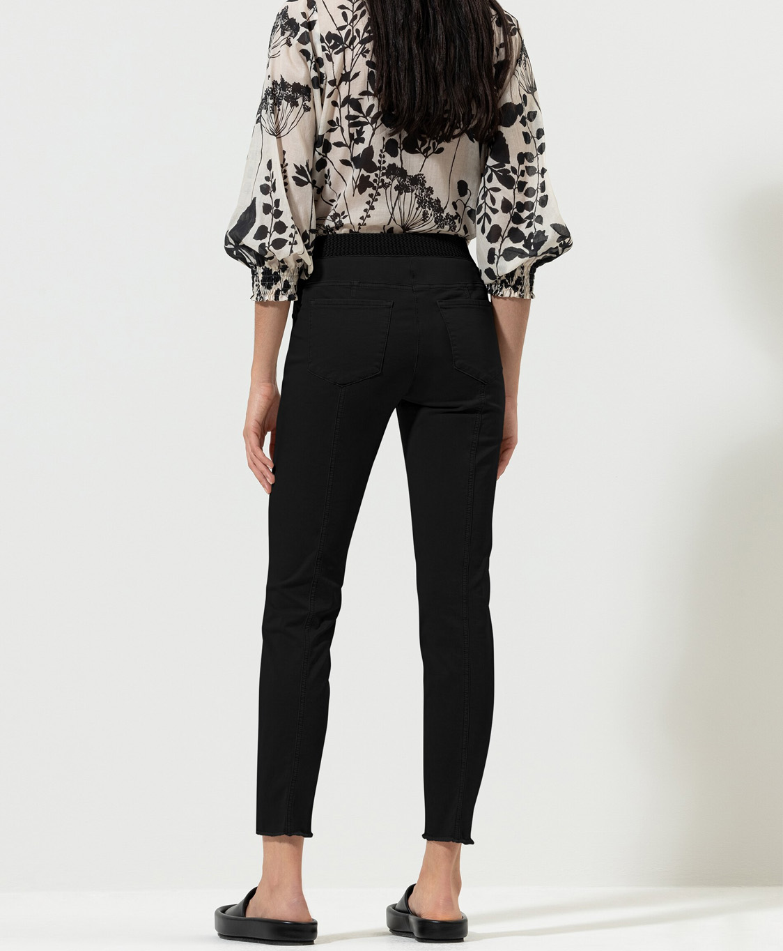Luisa Cerano Broek 678530/1883-0 Zwart dessin