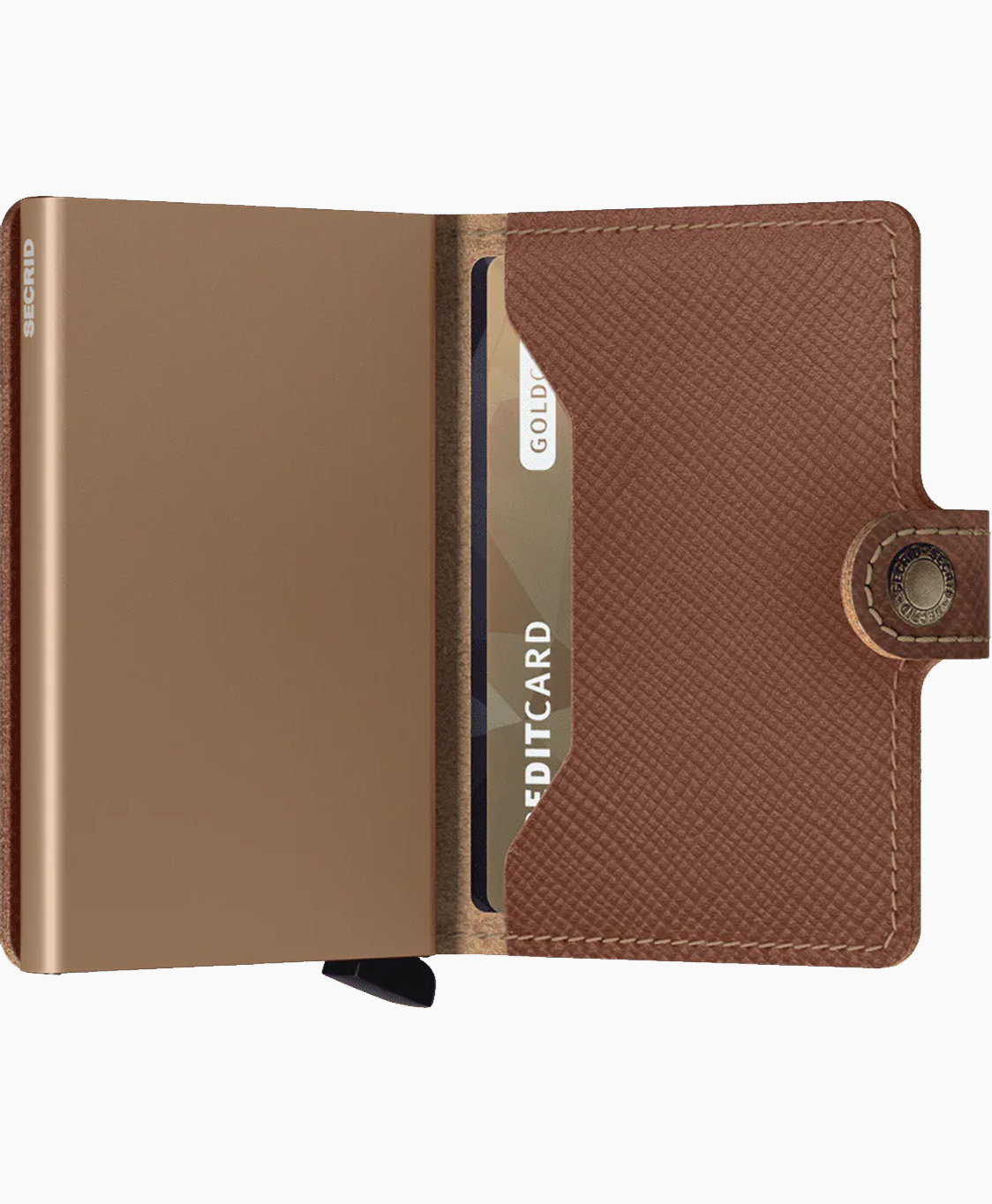 Secrid Diversen Miniwallet Saffiano Caramel