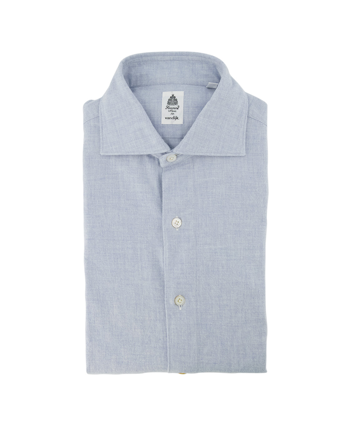 Finamore 1925 Overhemd 012434-c0279-01 Licht Blauw