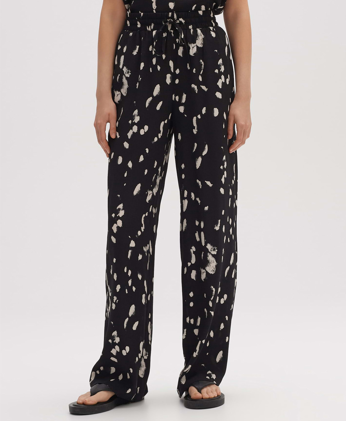 Opus Broek Manilo Groove Zwart