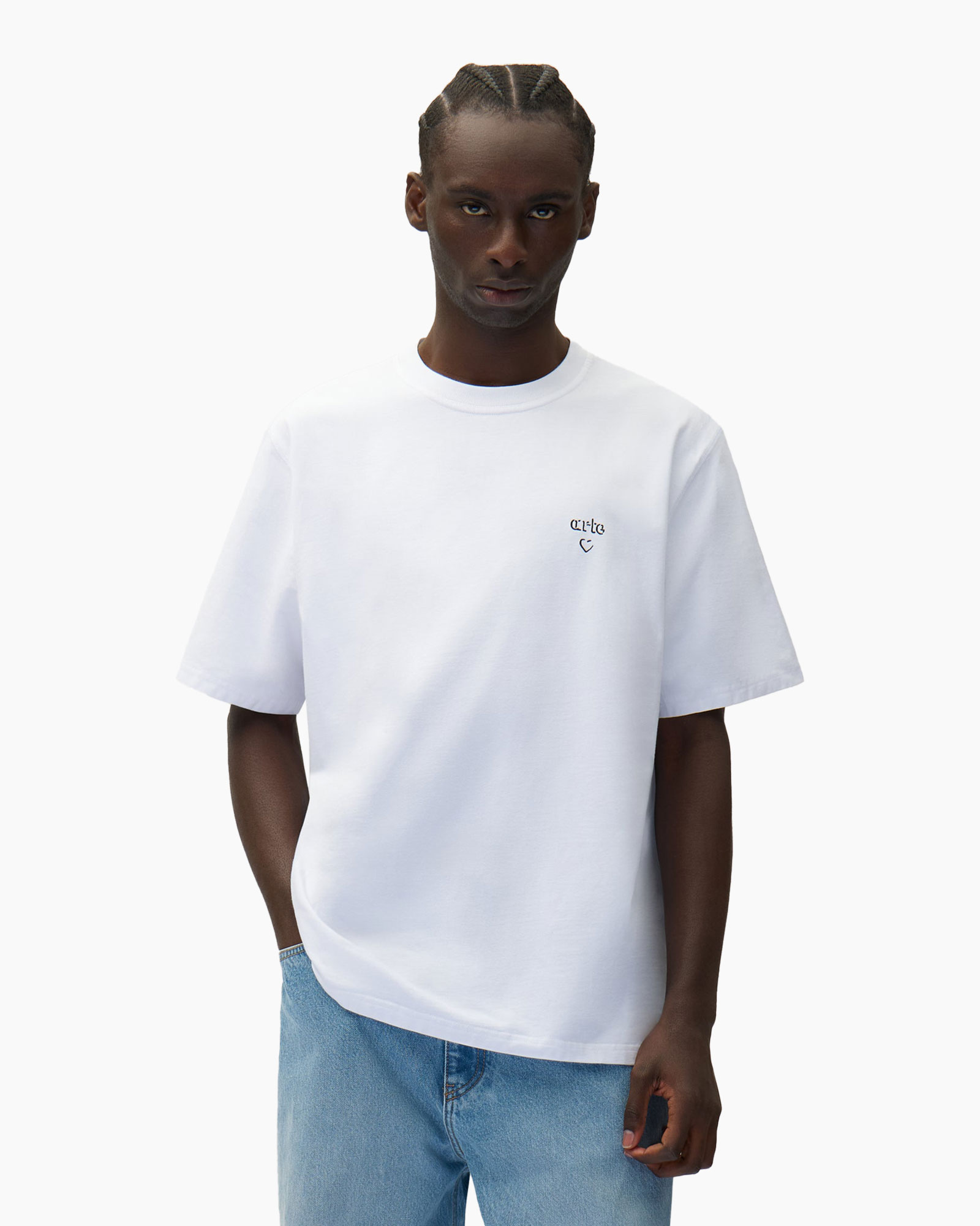 T-shirt Arte Heart Wit