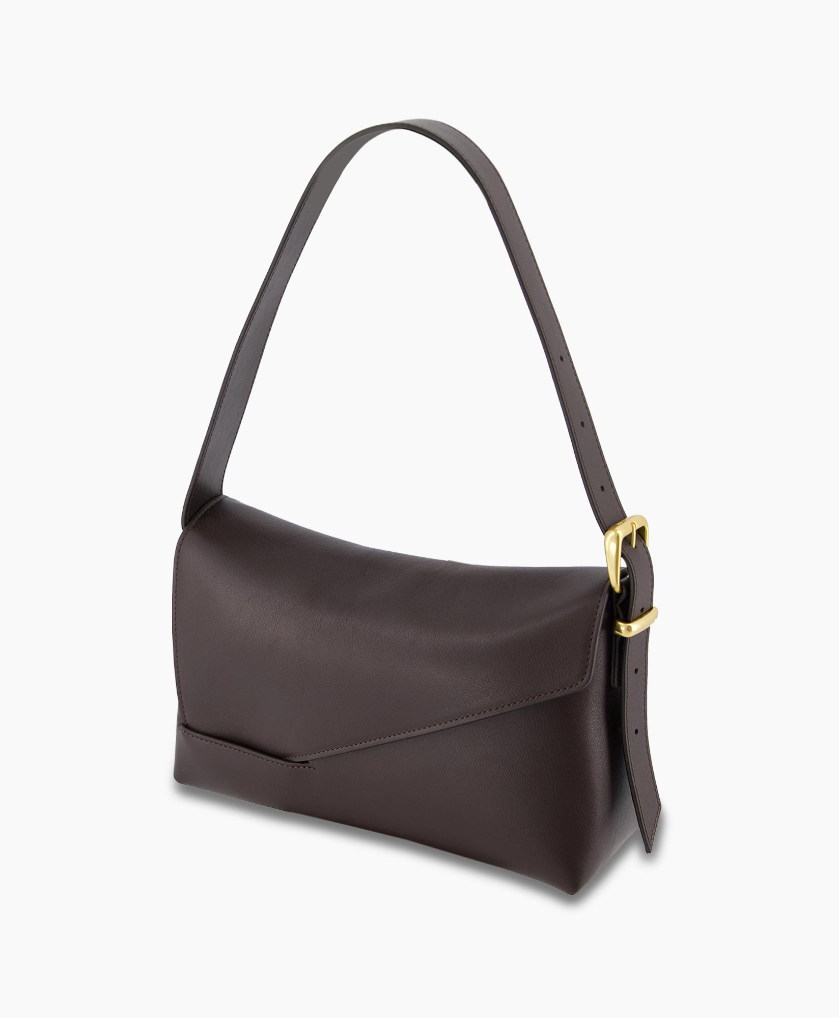 Schouder / Hand Tas Oscar Baguette Donker Bruin