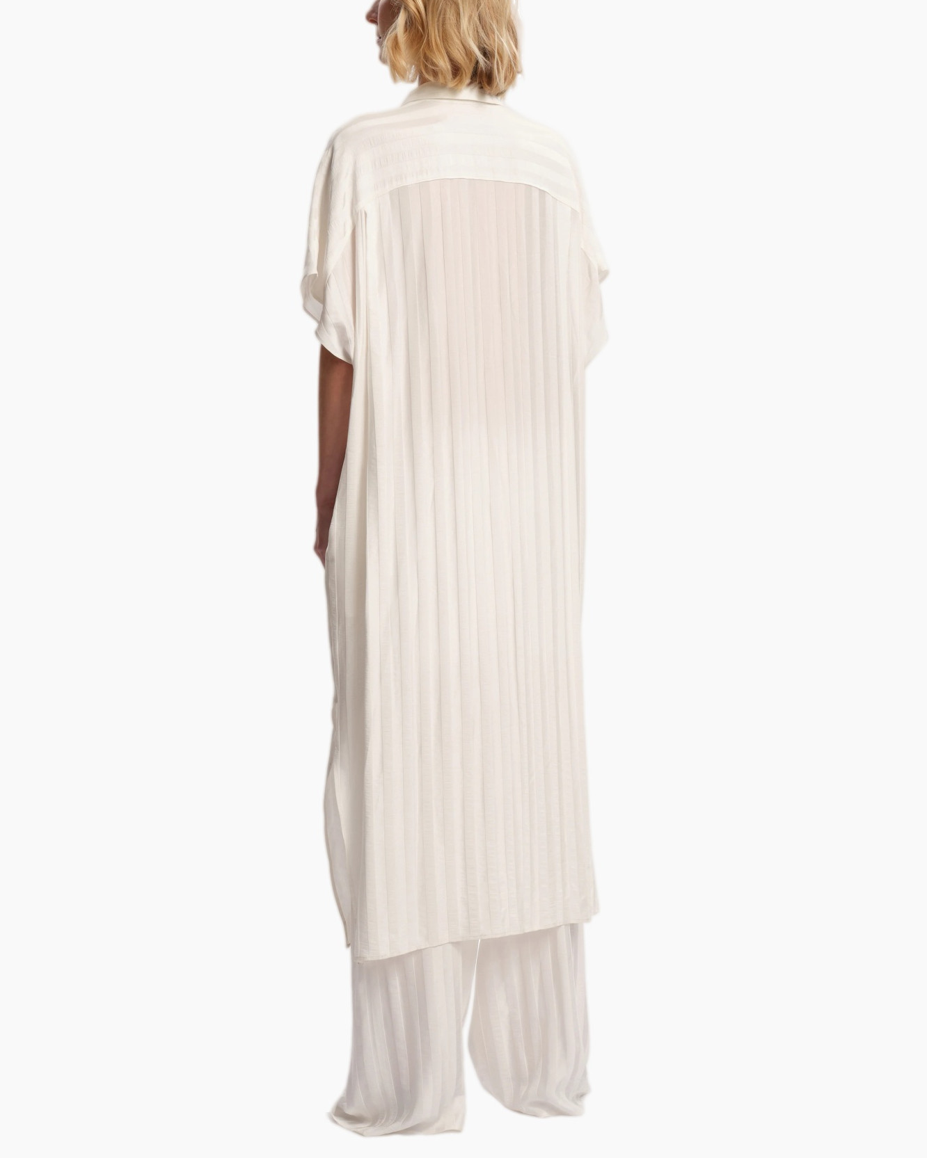 jurk, lange jurk, plooien, wit, laagjes outfit