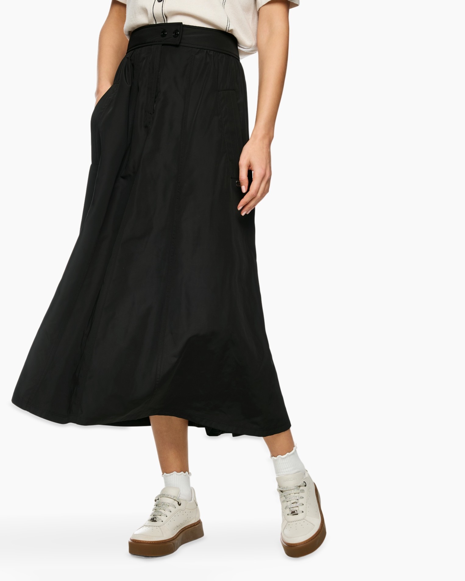 rok, enkel-lang, zwart, elastic-tail, zakken