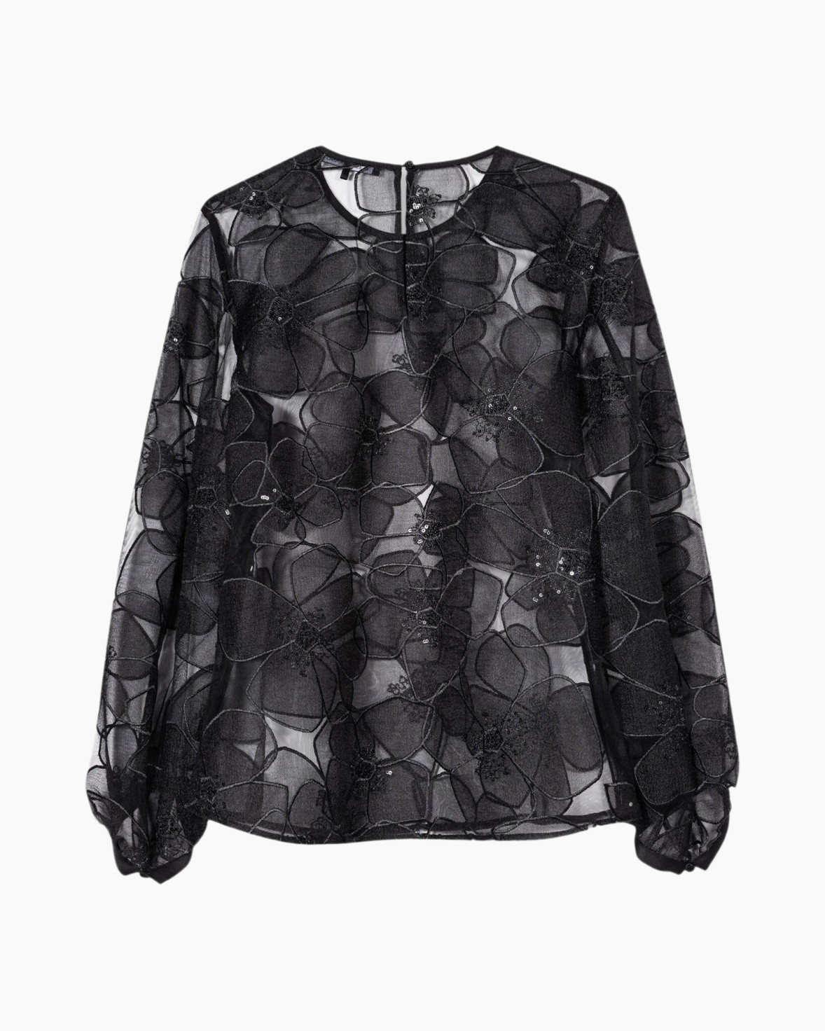 Blouse 238637/3804-0 Zwart dessin