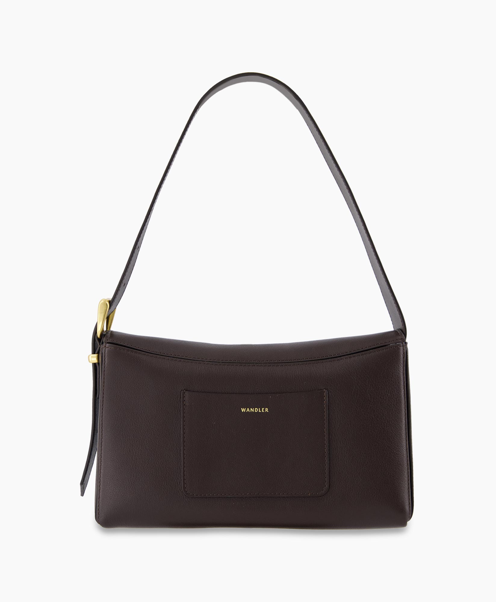 Schouder / Hand Tas Oscar Baguette Donker Bruin