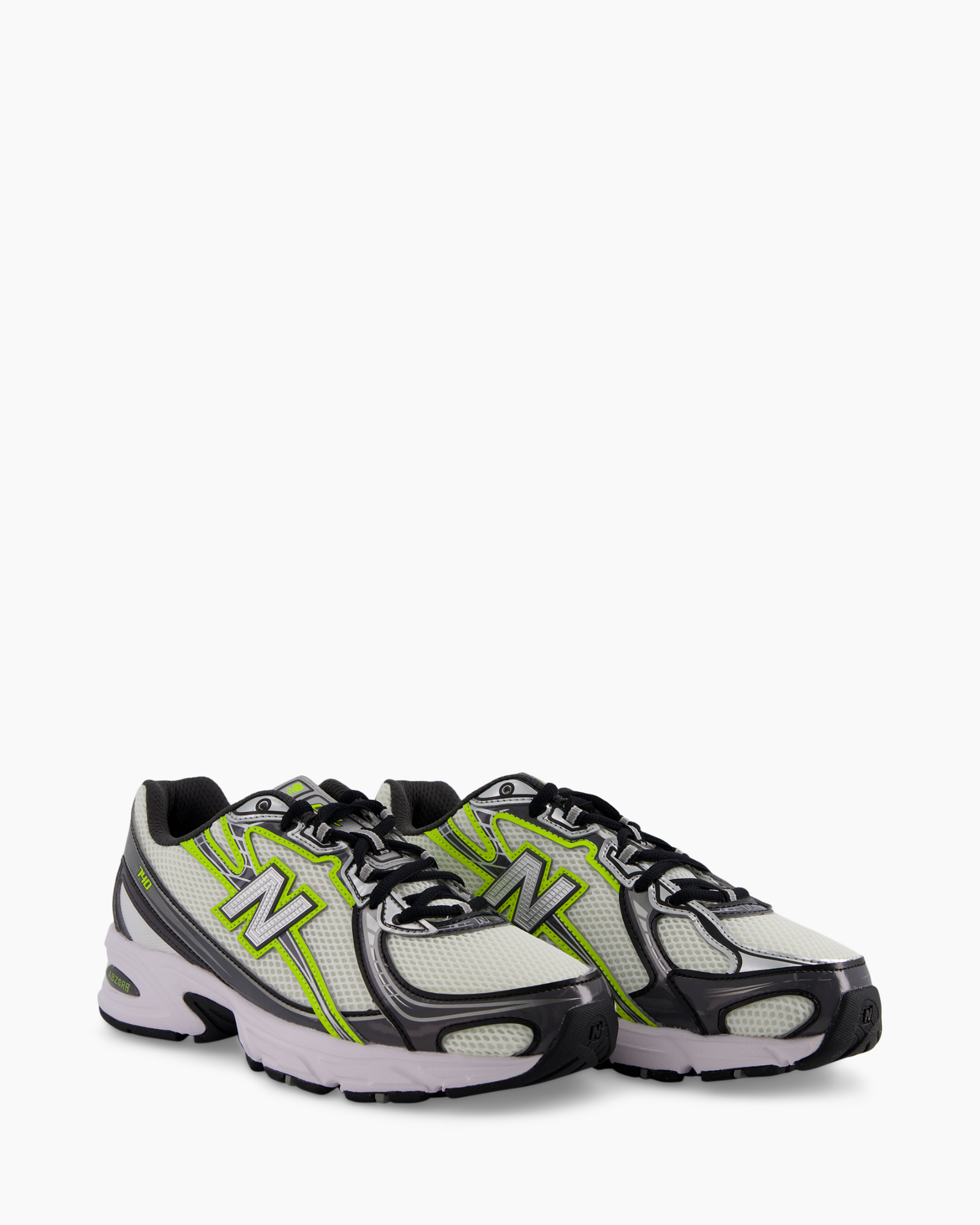 sneakers, running shoes, mesh, neon green, white black