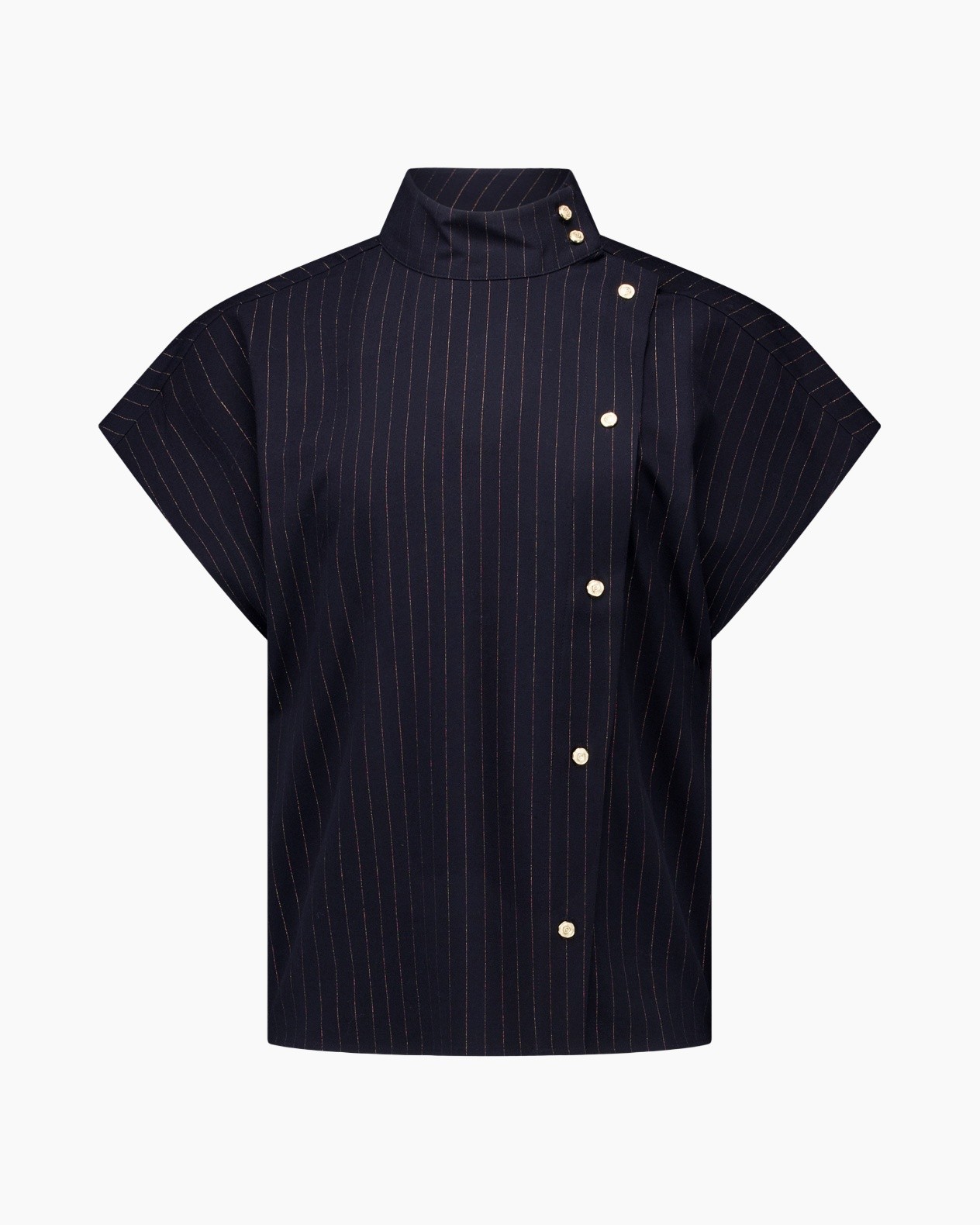 pinstripe, distinctive-poncho, lagened-layers, casual, kenmerkende-mouwen