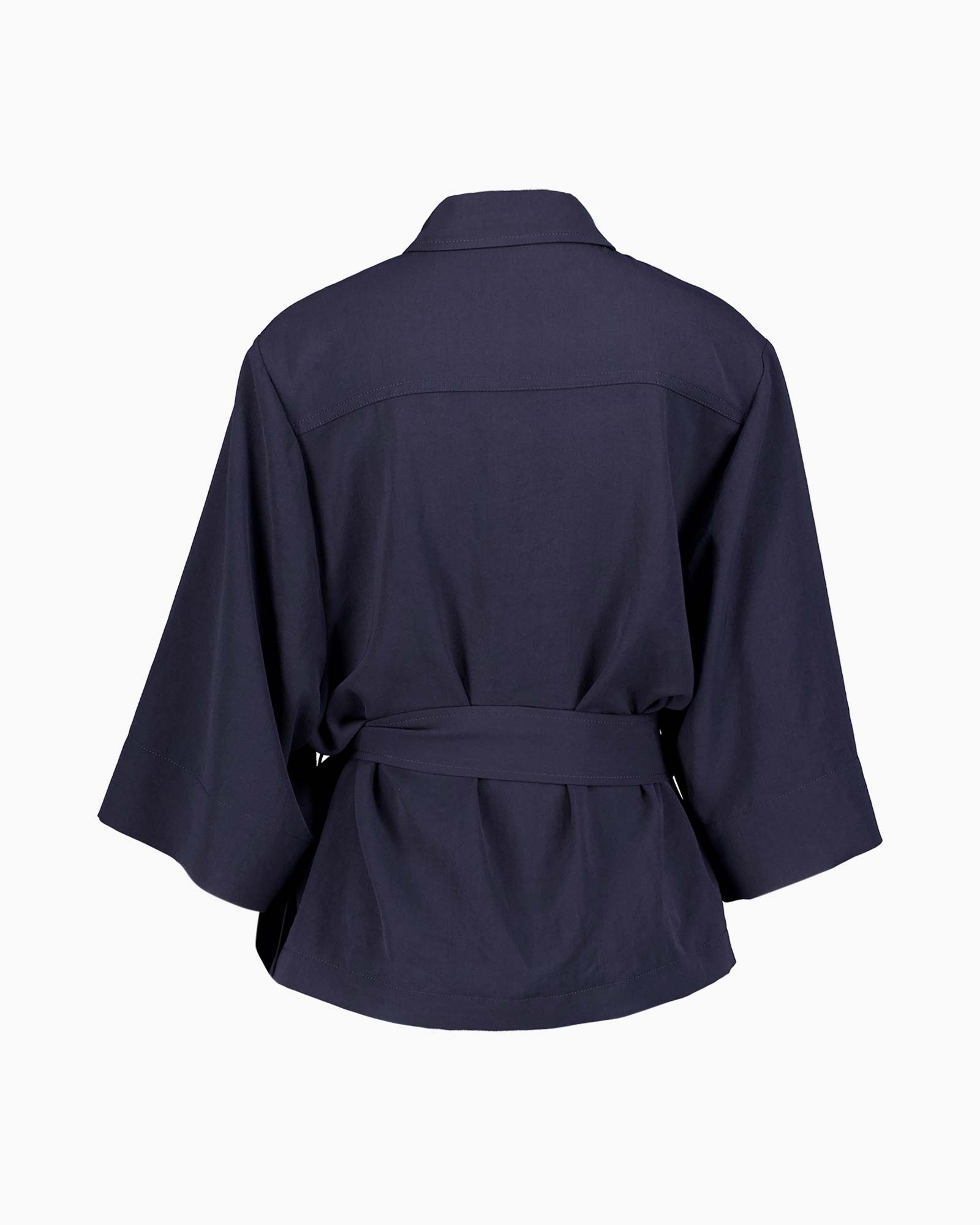Blouse Japanese Crepe Donker Blauw